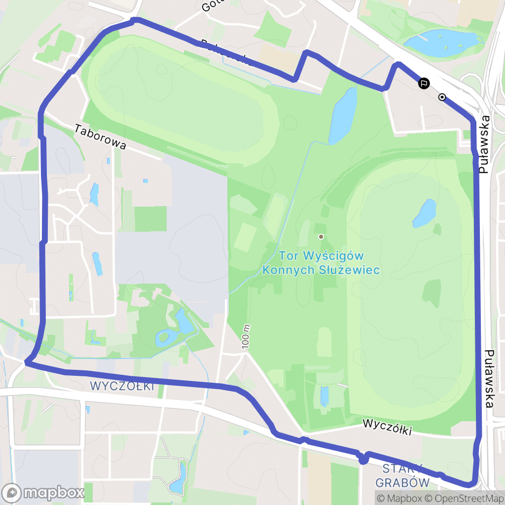 Warszawa: mapa trasy - Poland