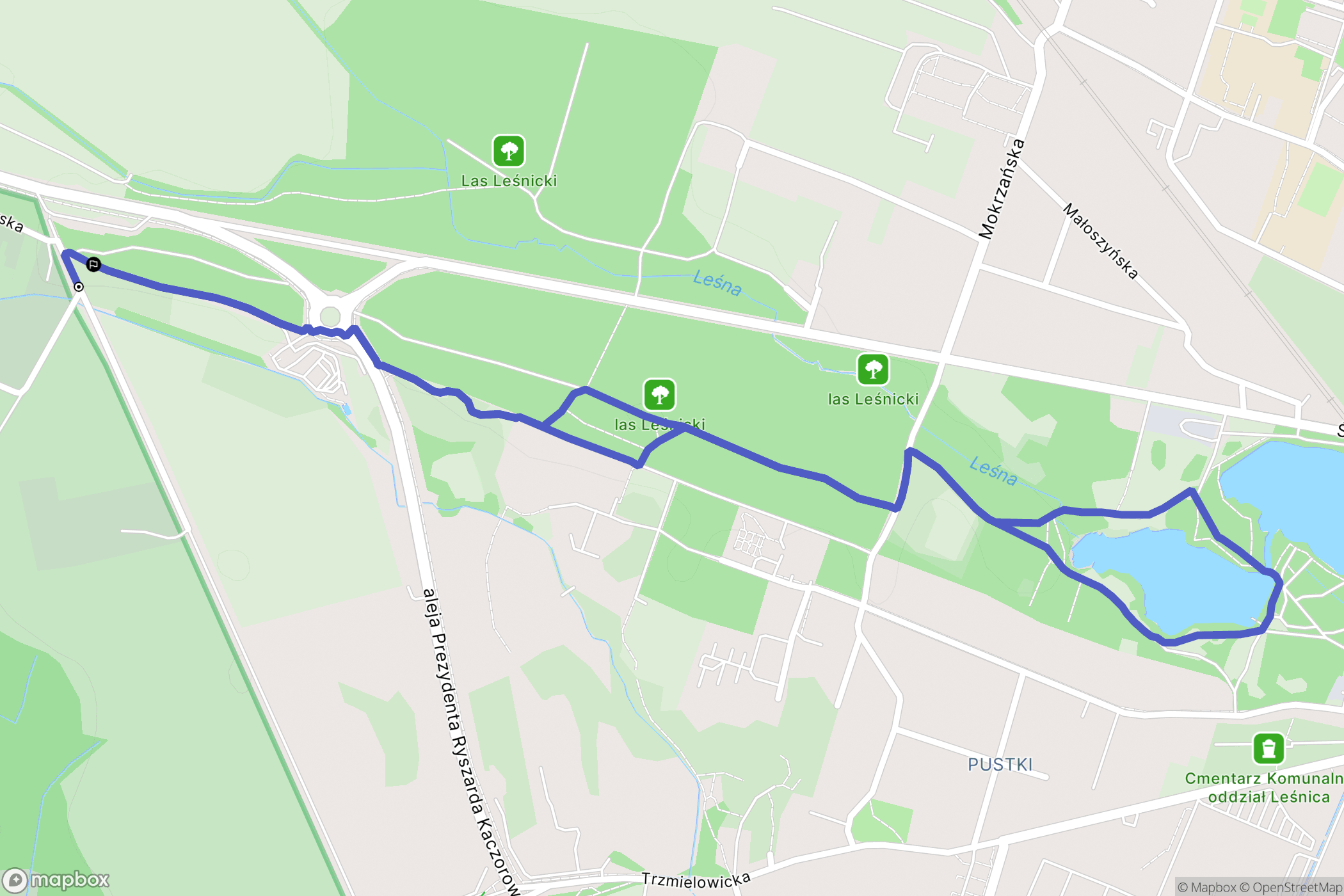 Wrocław: mapa trasy - Poland