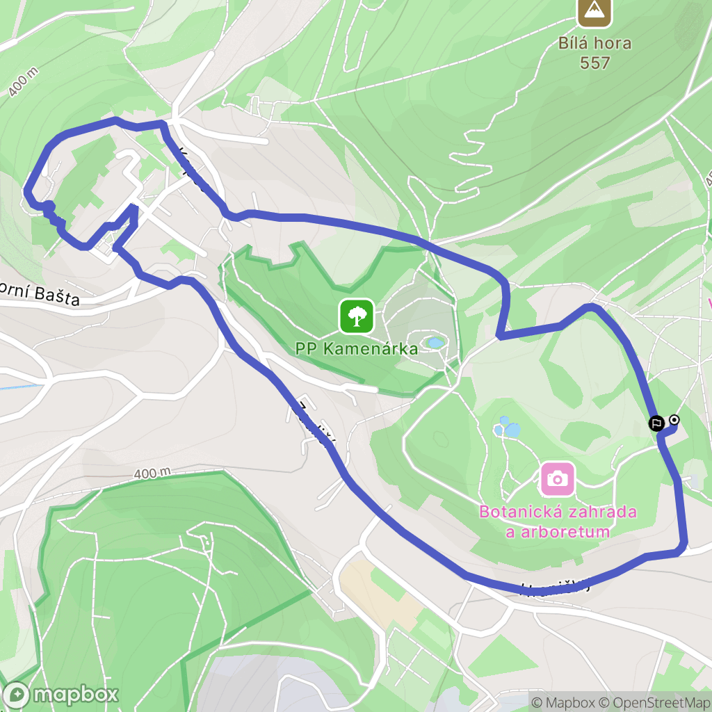 Štramberk: mapa trasy - Czechia