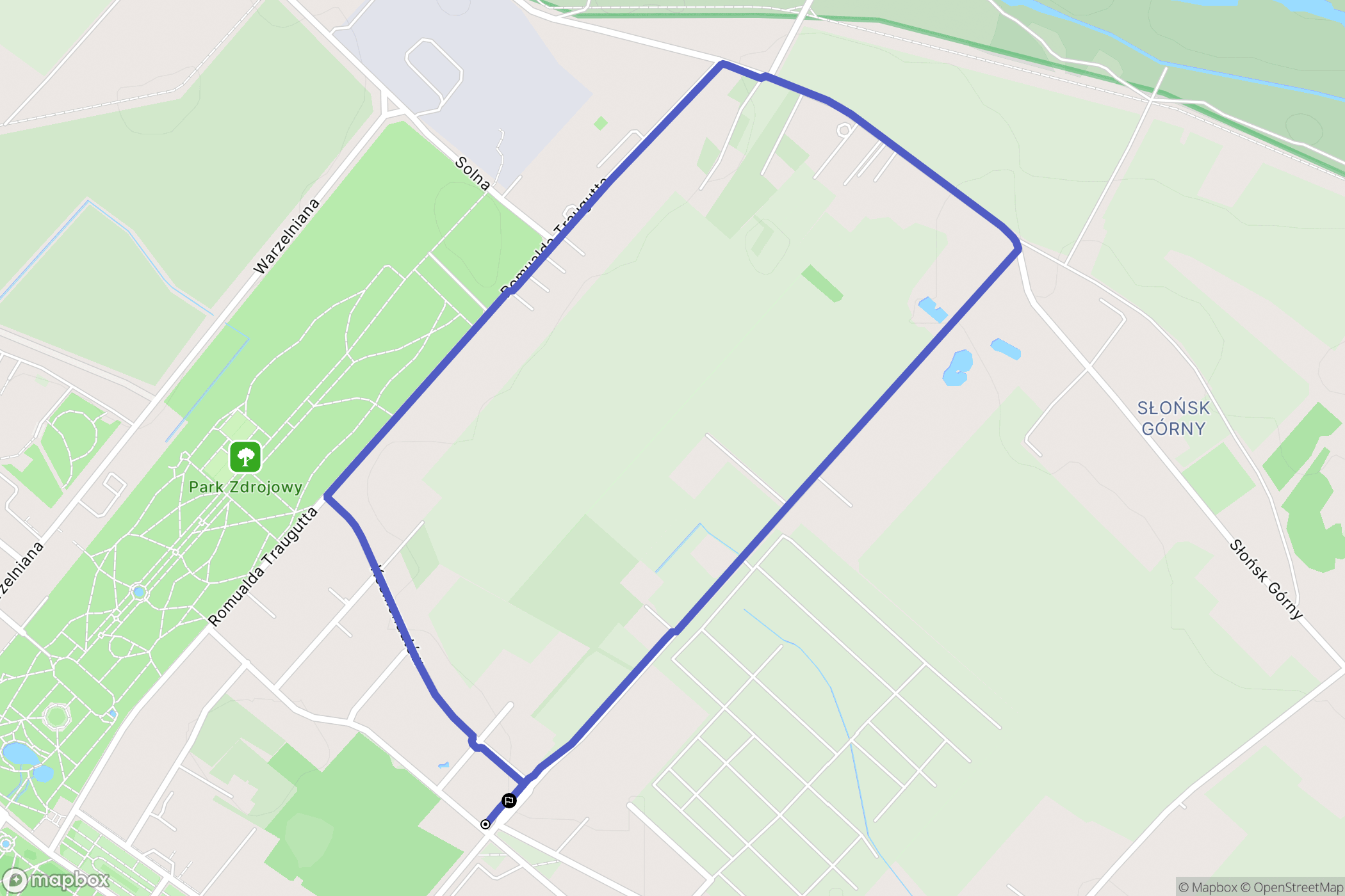 Ciechocinek: mapa trasy - Poland