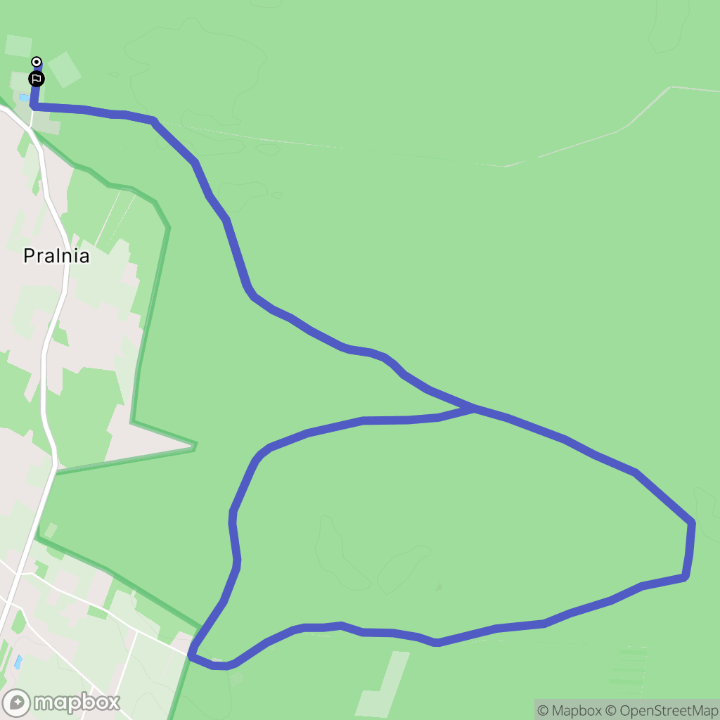 Ponikła: mapa trasy - Poland