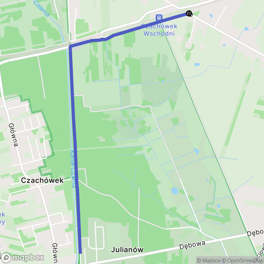 Czarny Las: mapa trasy - Poland