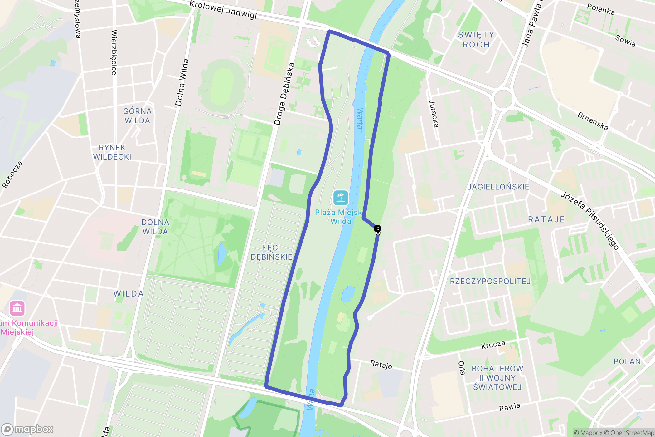 Poznań: mapa trasy - Poland