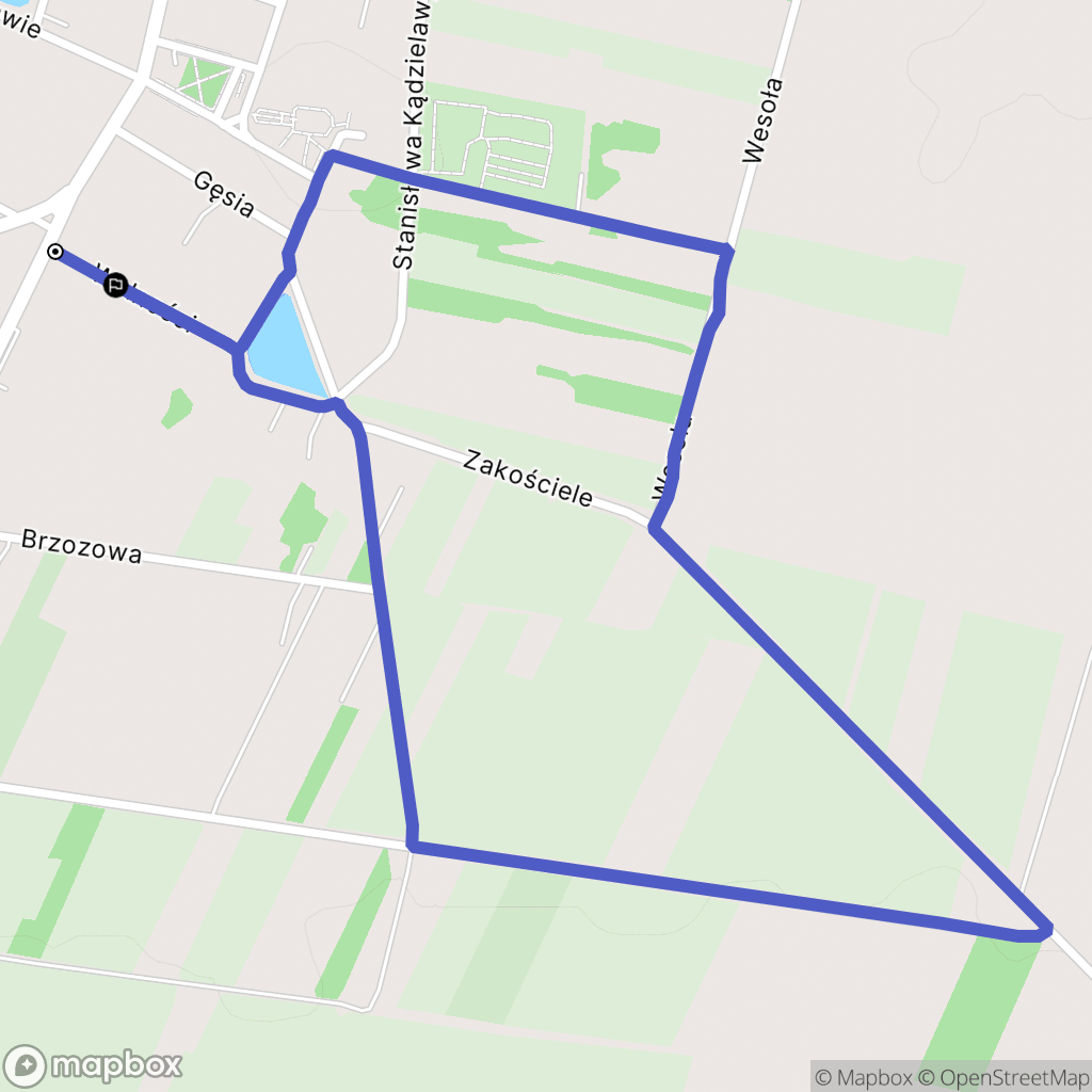 Oleśnica: mapa trasy - Poland