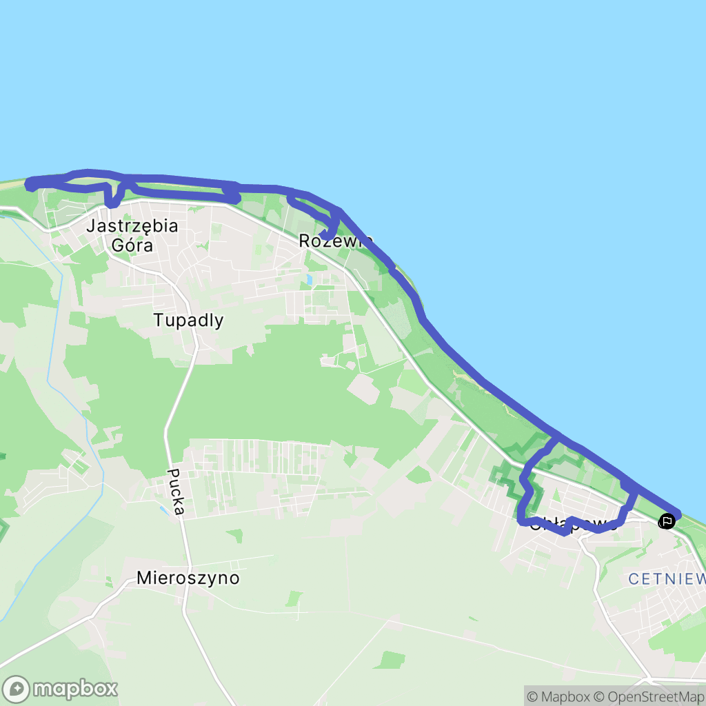 Władysławowo: mapa trasy - Poland