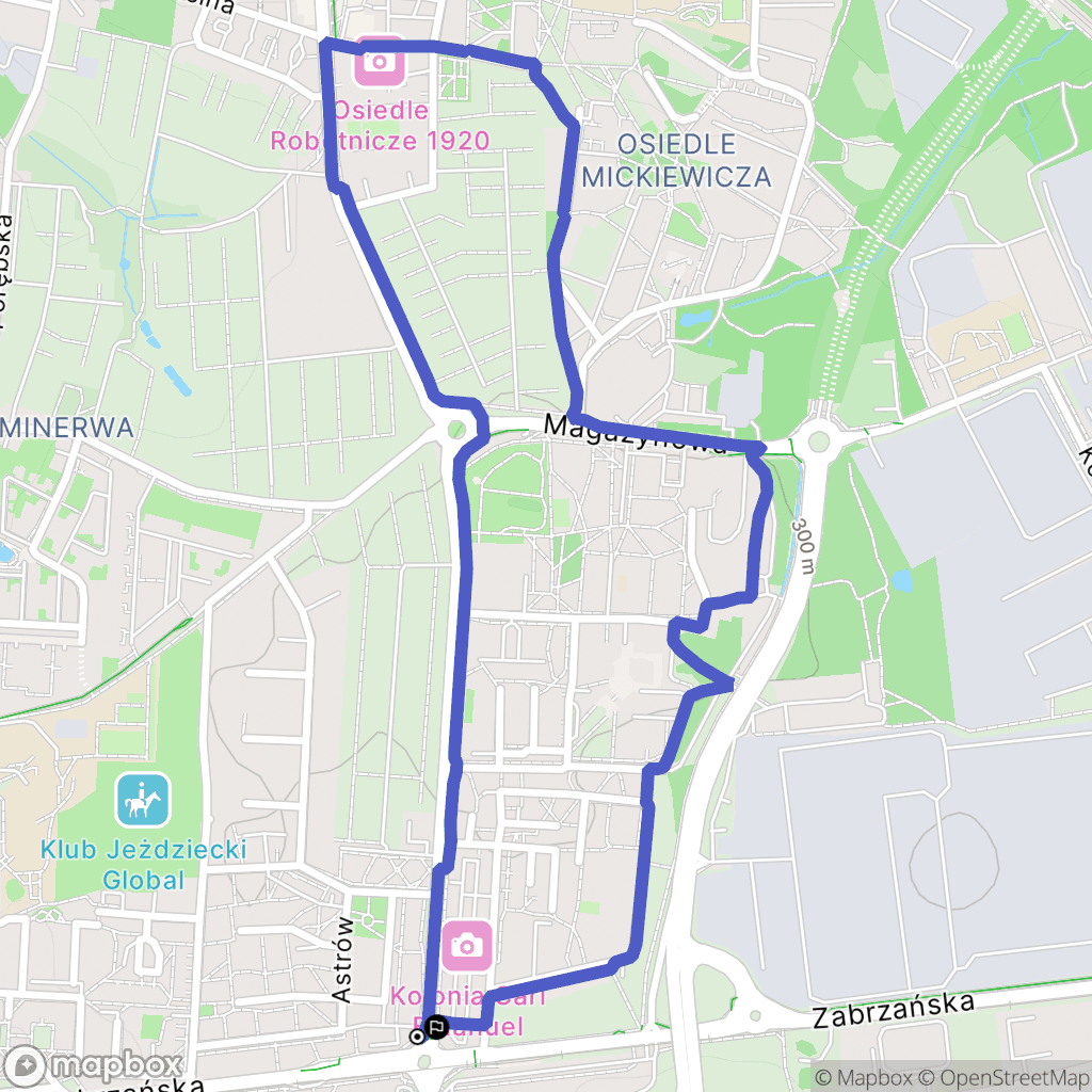 Ruda Śląska: mapa trasy - Poland
