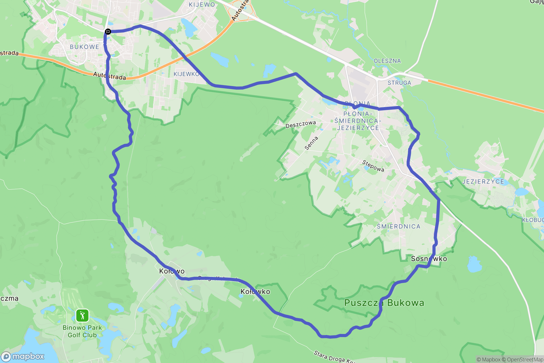 Szczecin: mapa trasy - Poland