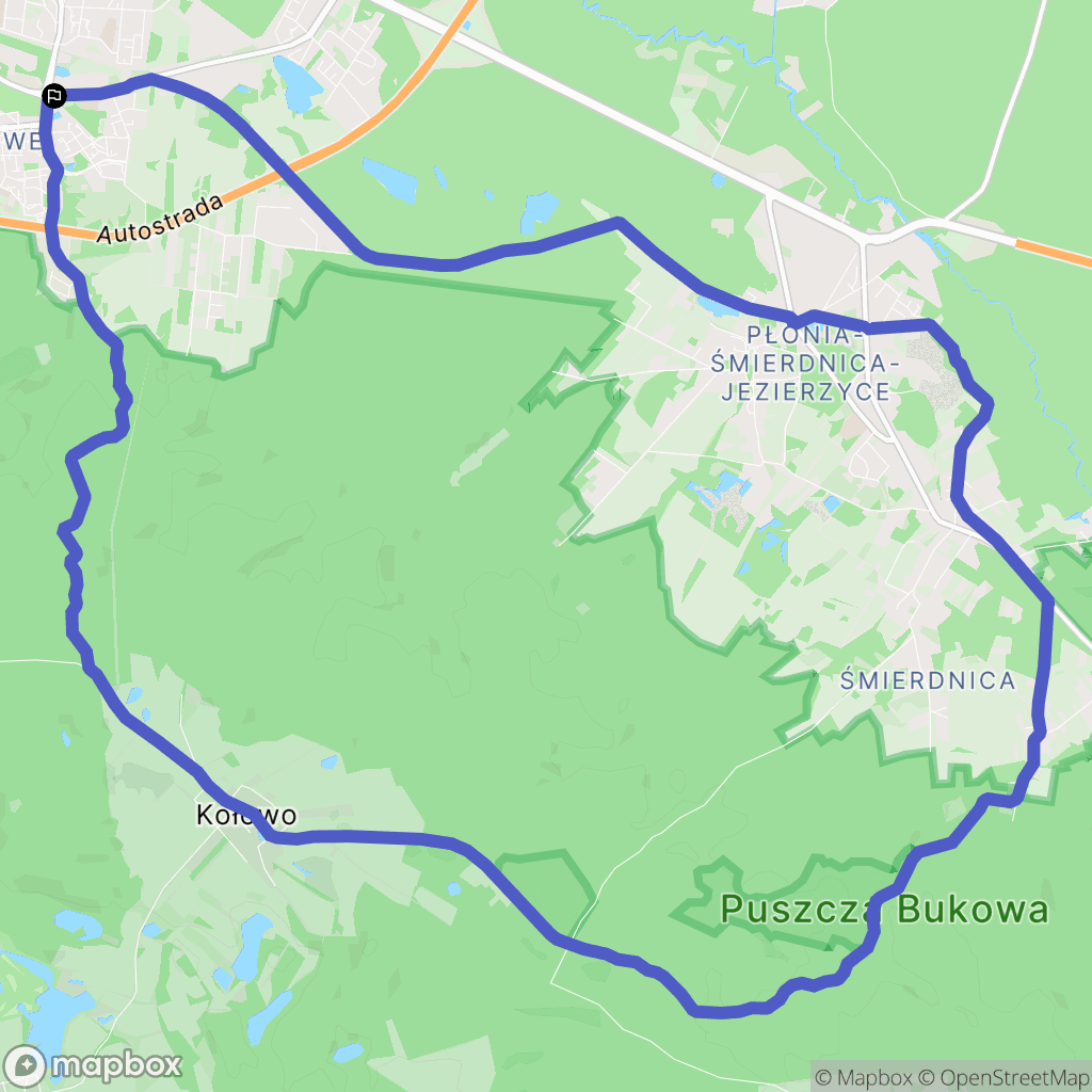 Szczecin: mapa trasy - Poland