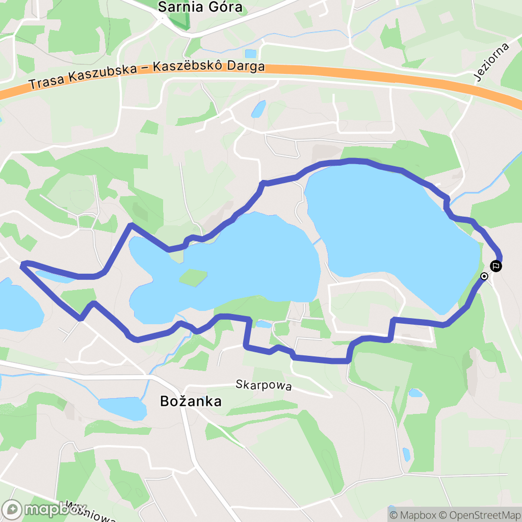 Kielno: mapa trasy - Poland