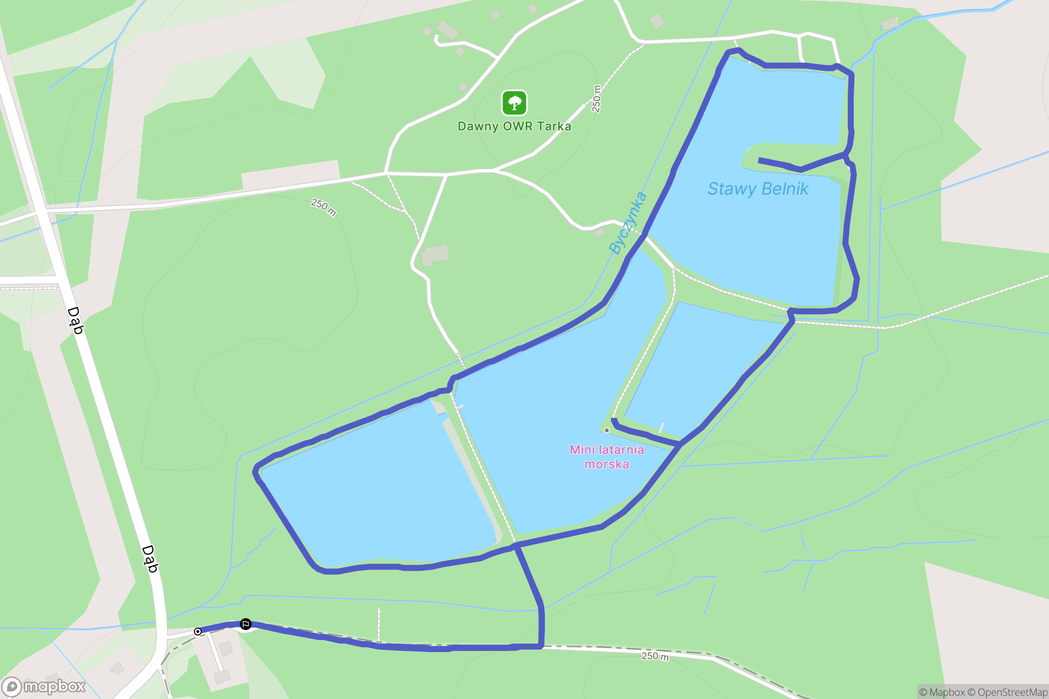 Chrzanów: mapa trasy - Poland