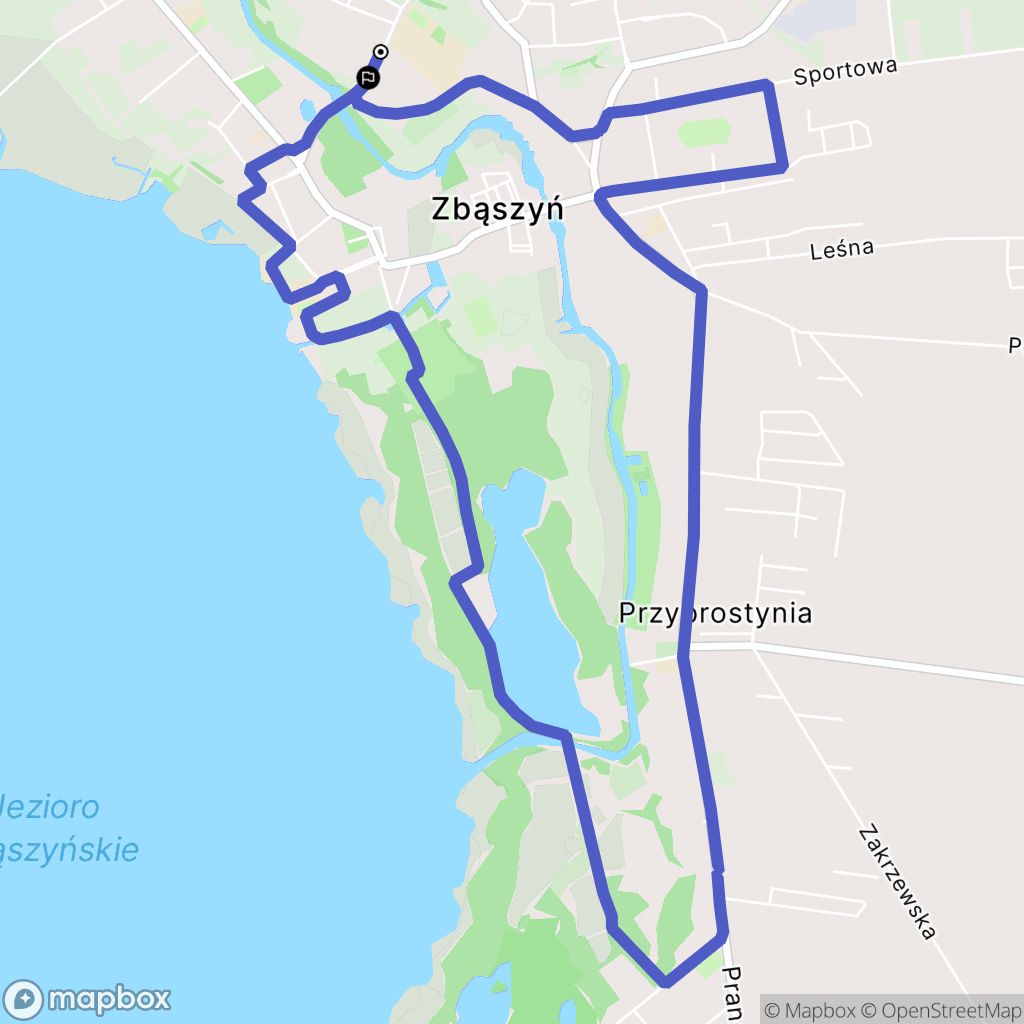Zbąszyń: mapa trasy - Poland