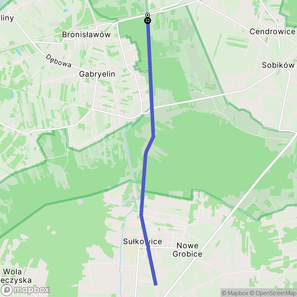 Czarny Las: mapa trasy - Poland