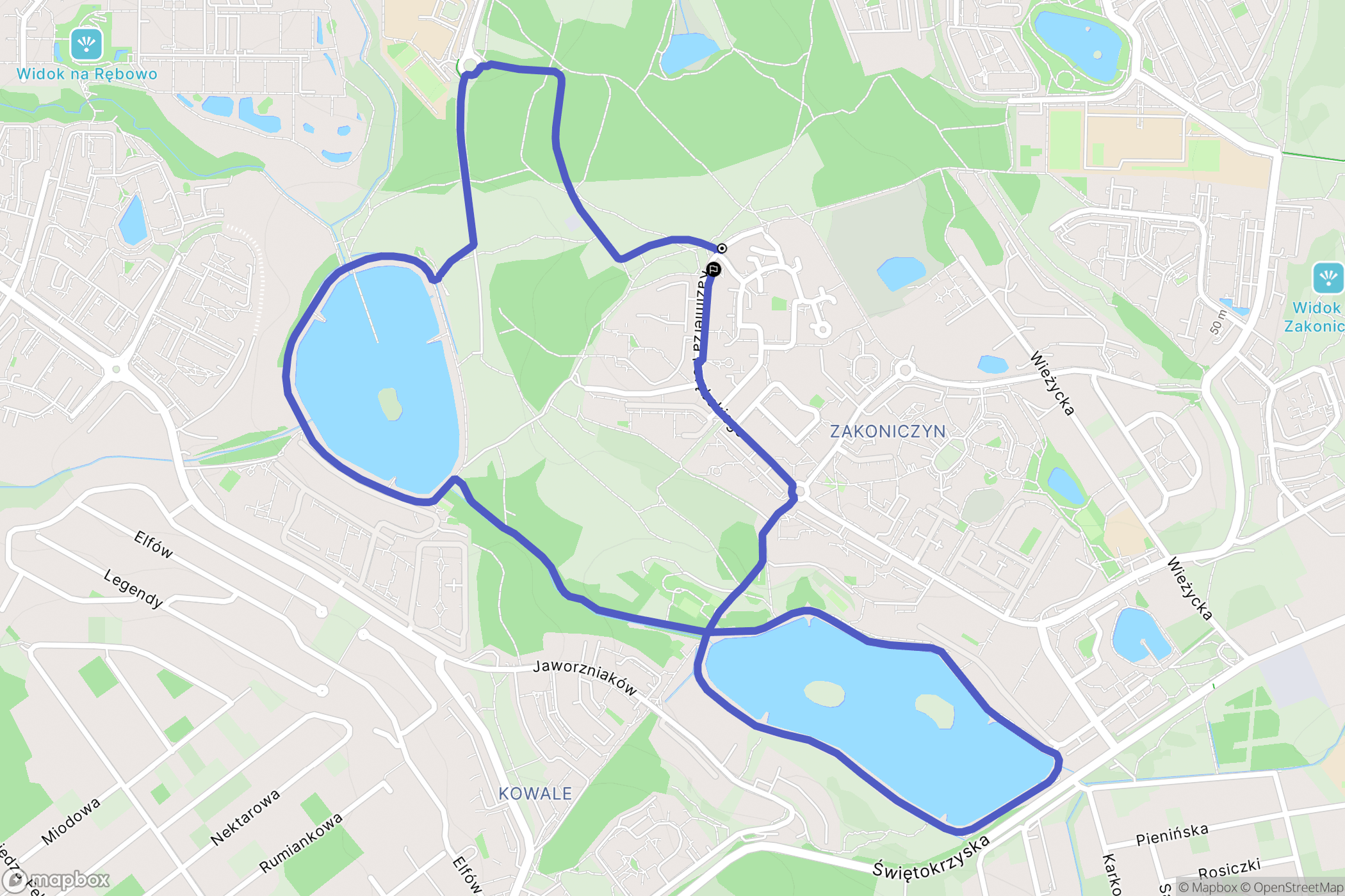 Gdańsk: mapa trasy - Poland