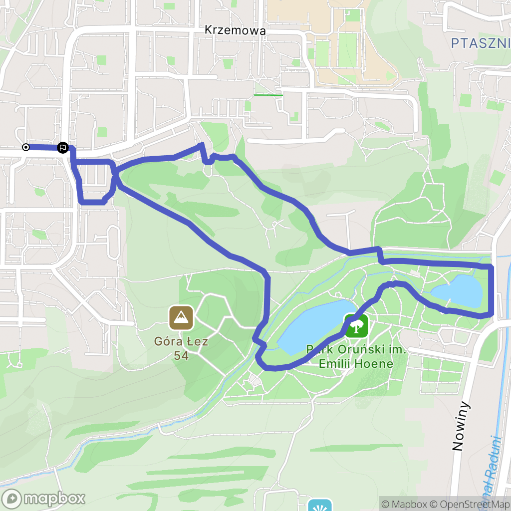 Gdańsk: mapa trasy - Poland