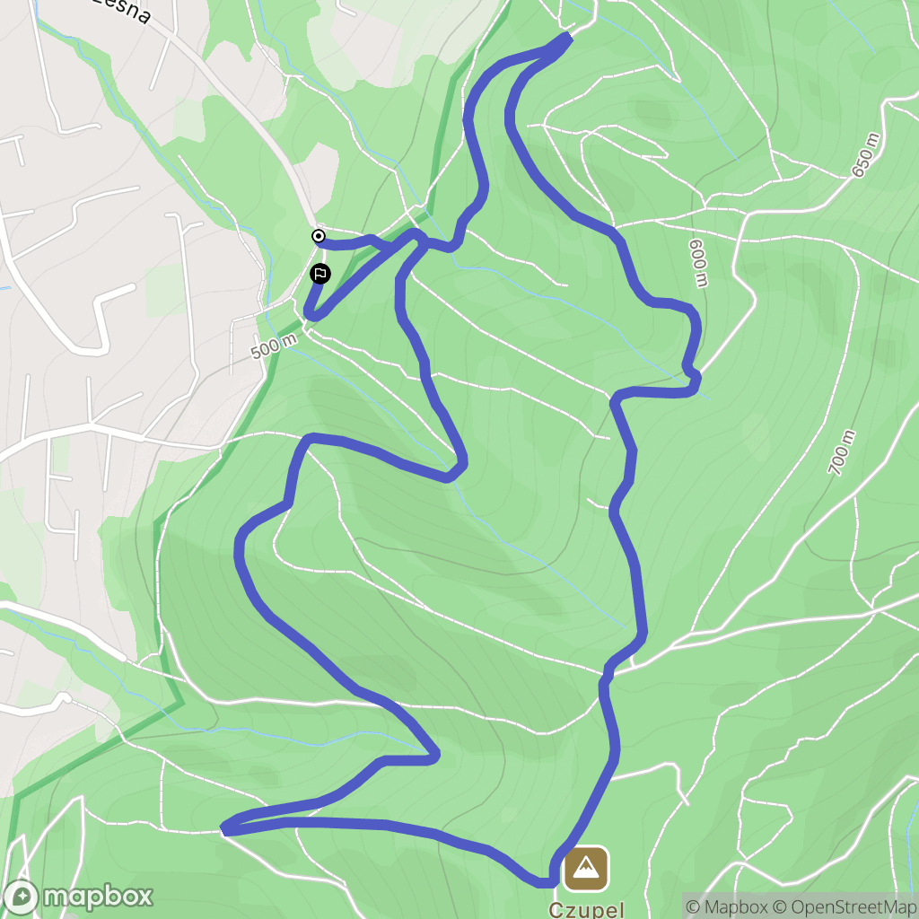 Bielsko-Biała: mapa trasy - Poland