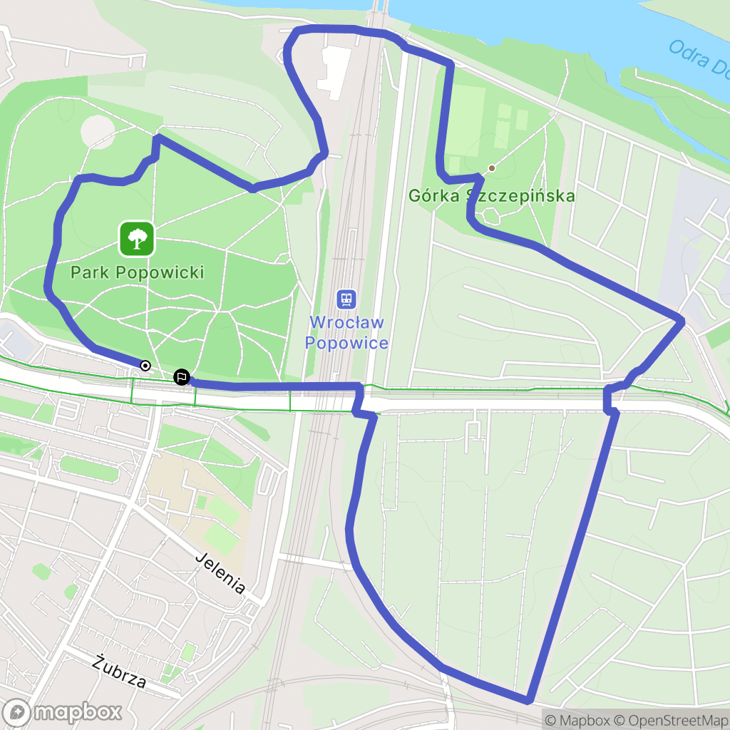 Wrocław: mapa trasy - Poland