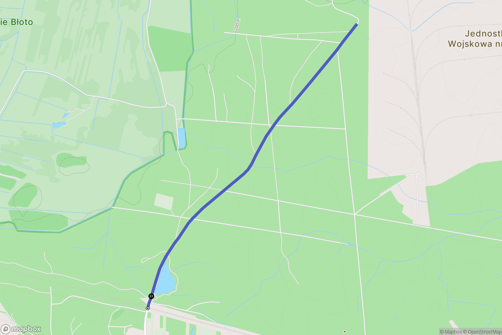 Kłaj: mapa trasy - Poland