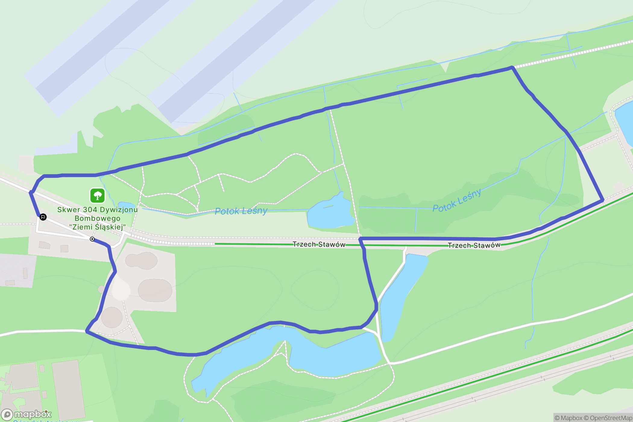 Katowice: mapa trasy - Poland