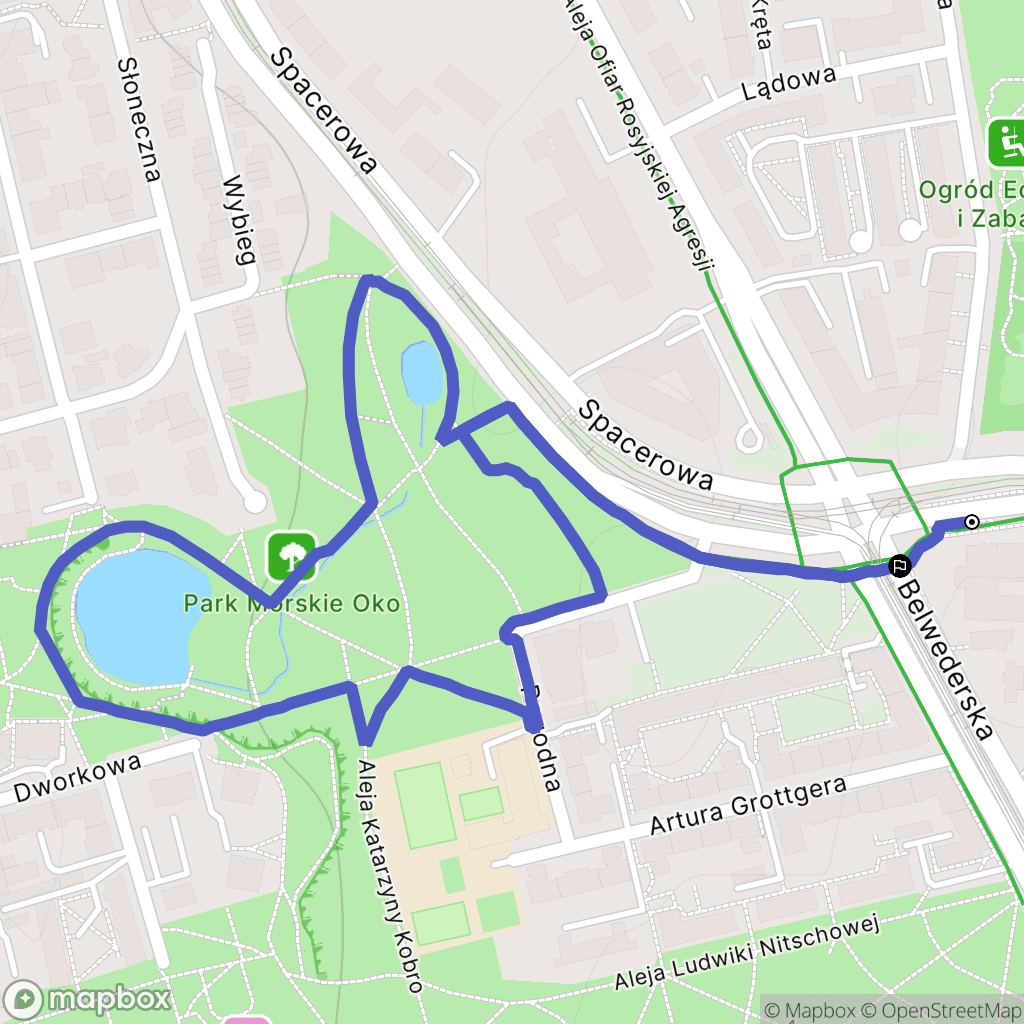 Warszawa: mapa trasy - Poland