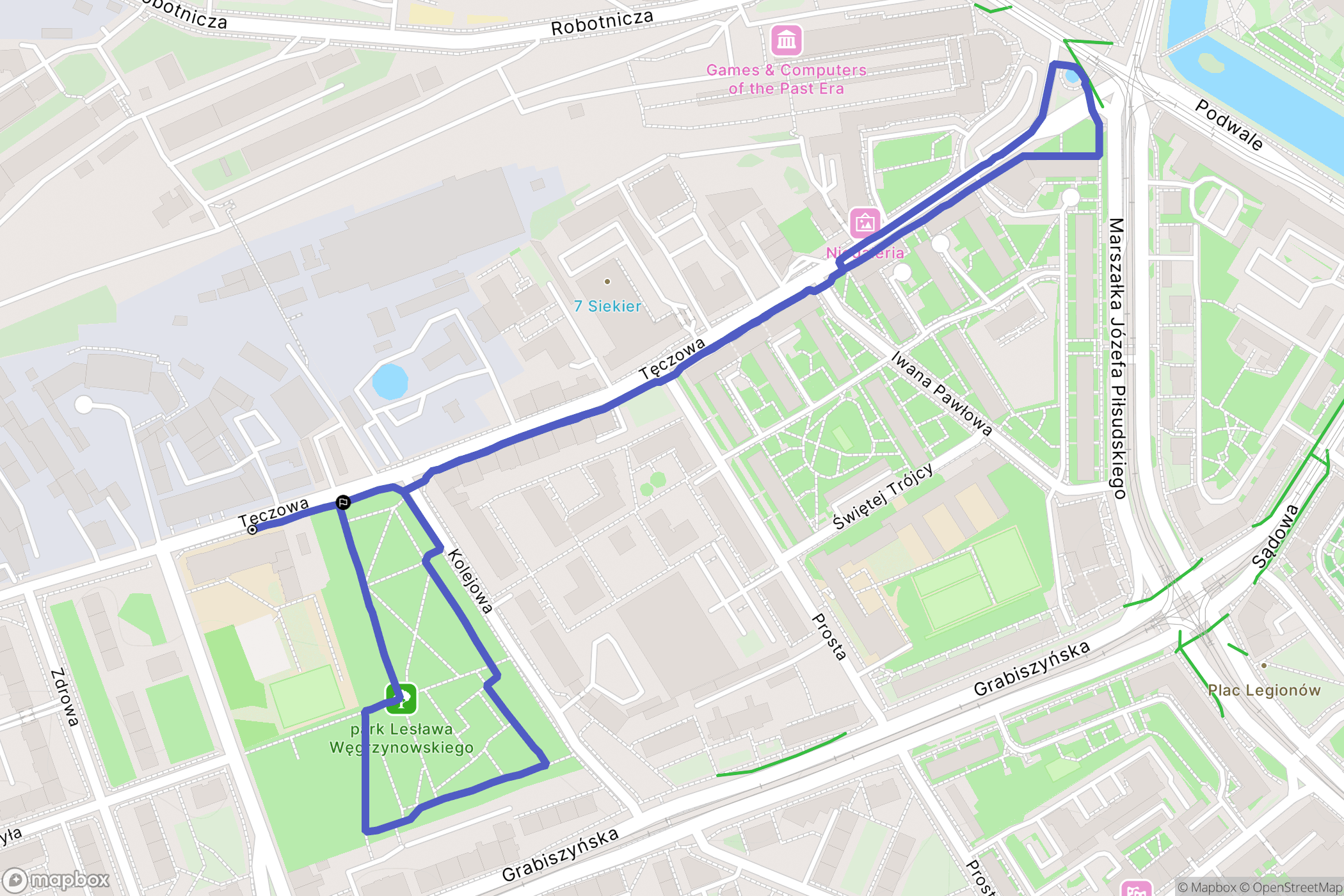 Wrocław: mapa trasy - Poland