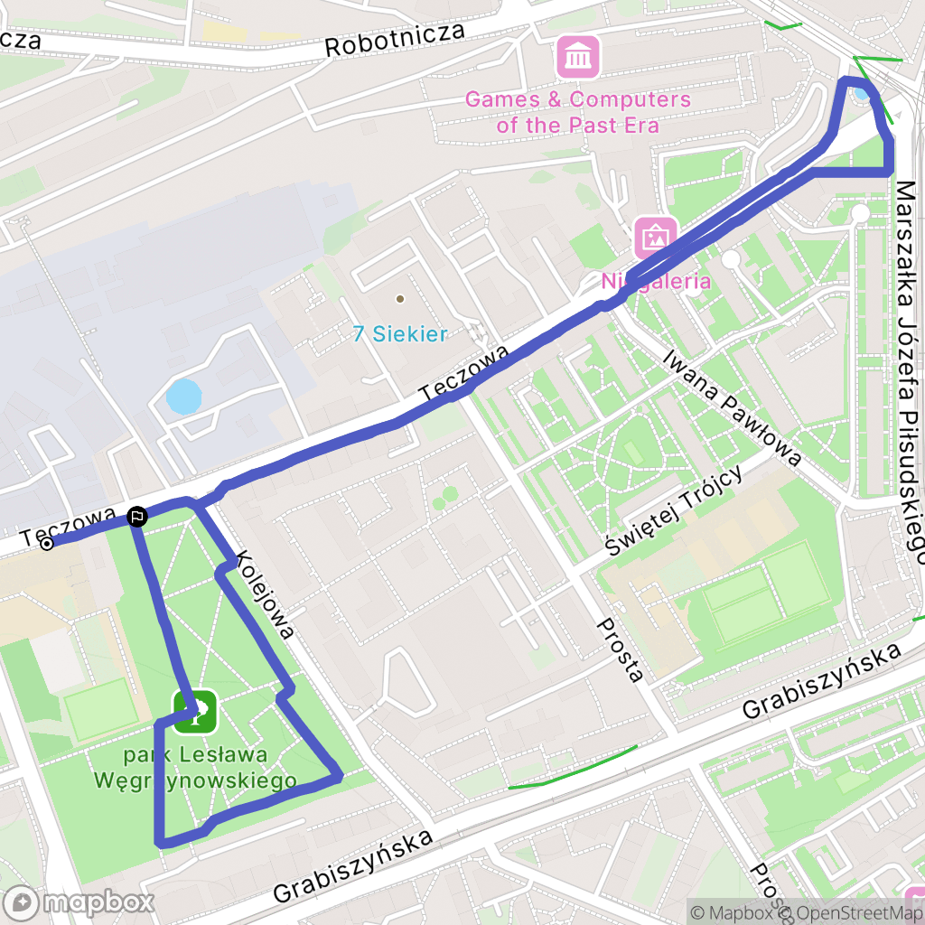 Wrocław: mapa trasy - Poland