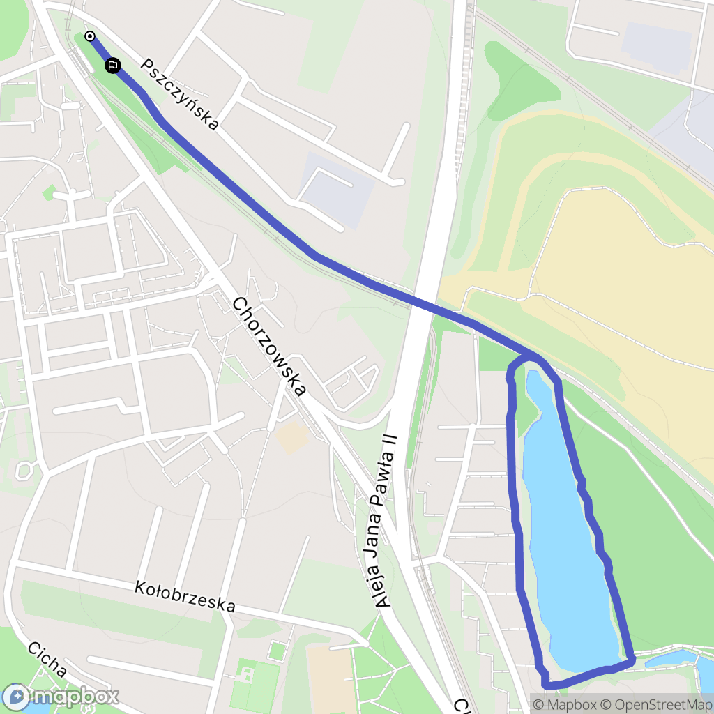Bytom: mapa trasy - Poland
