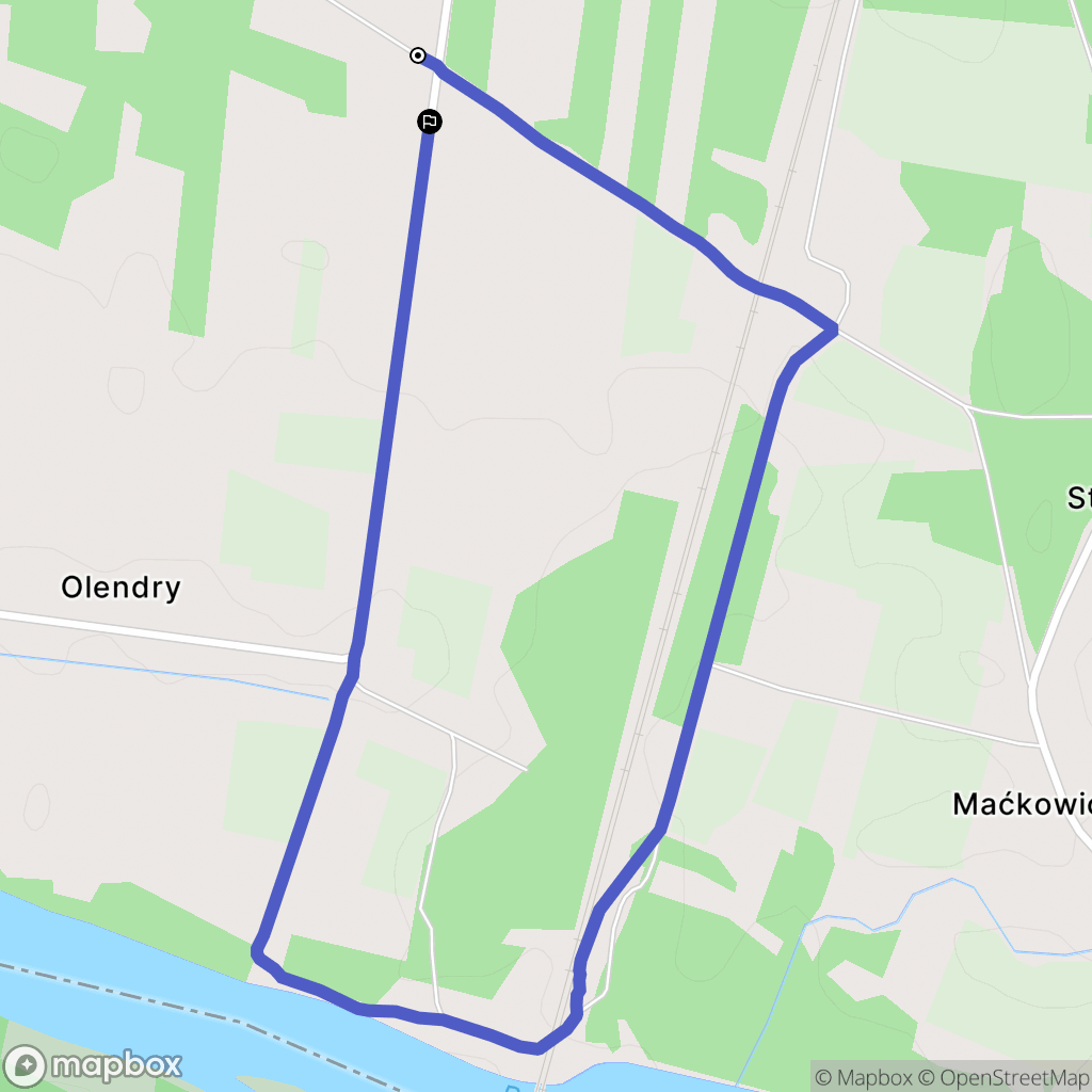 Siemiatycze-Stacja: mapa trasy - Poland