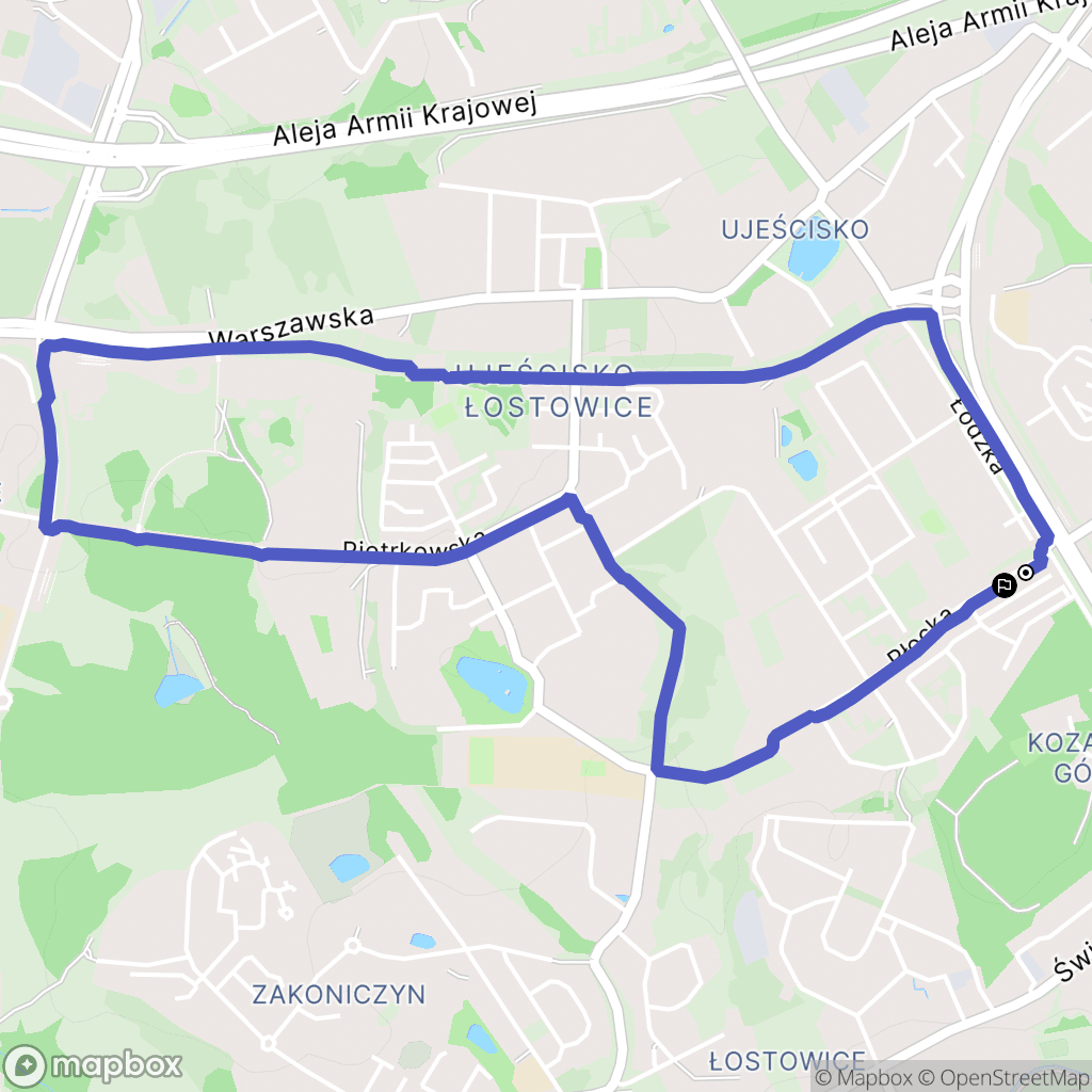 Gdańsk: mapa trasy - Poland