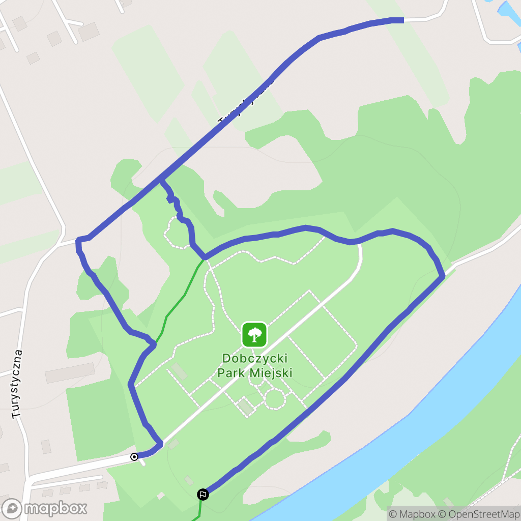 Dobczyce: mapa trasy - Poland