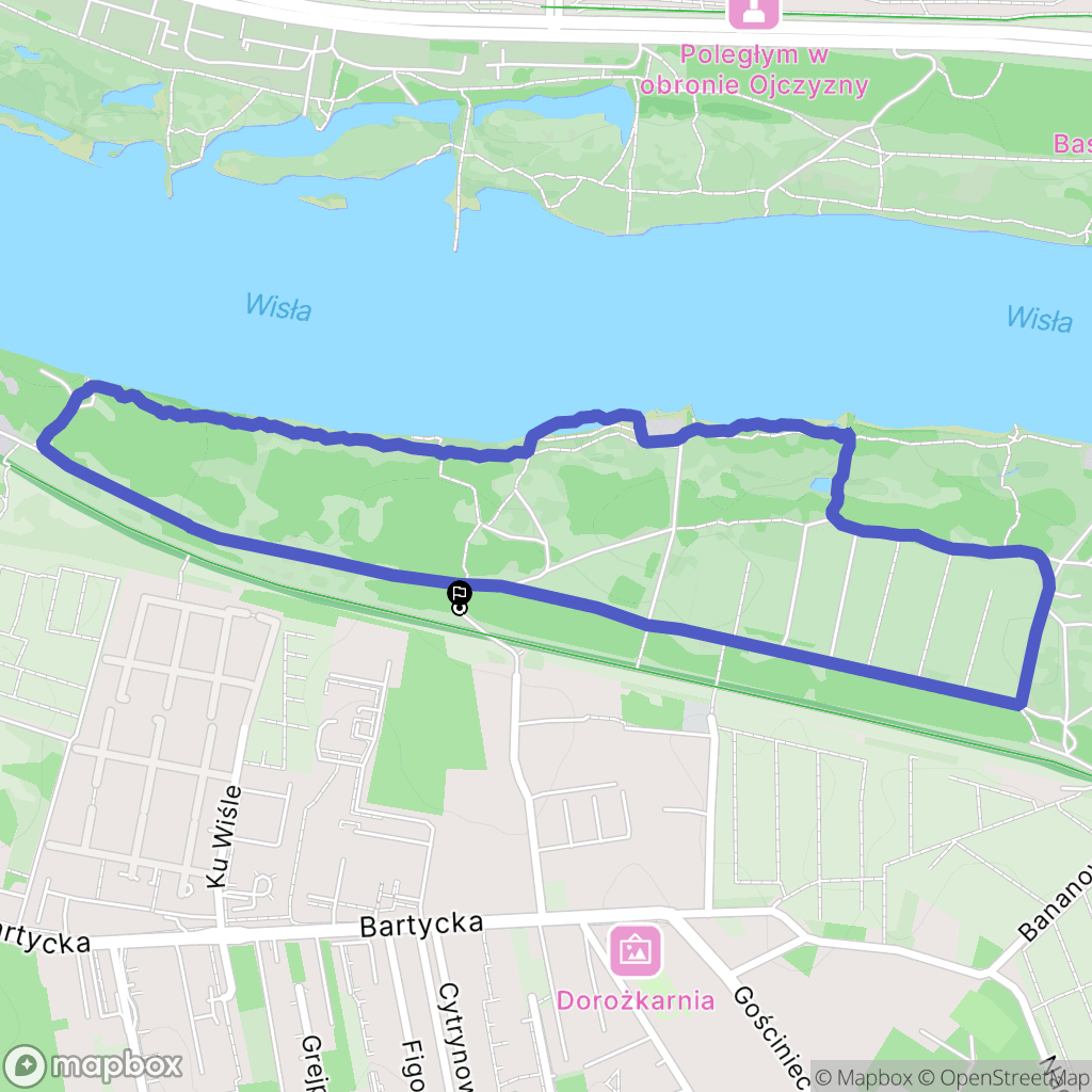 Warszawa: mapa trasy - Poland