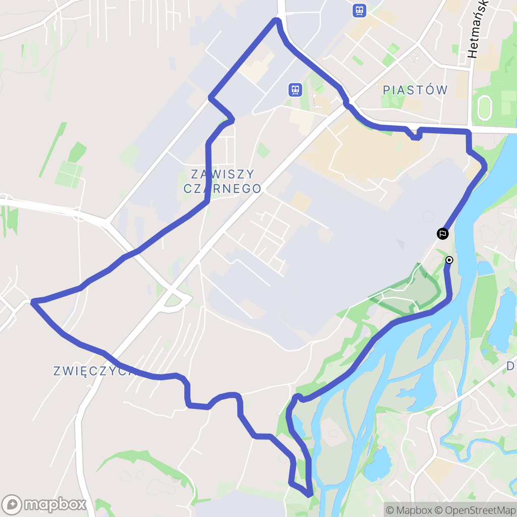 Rzeszów: mapa trasy - Poland