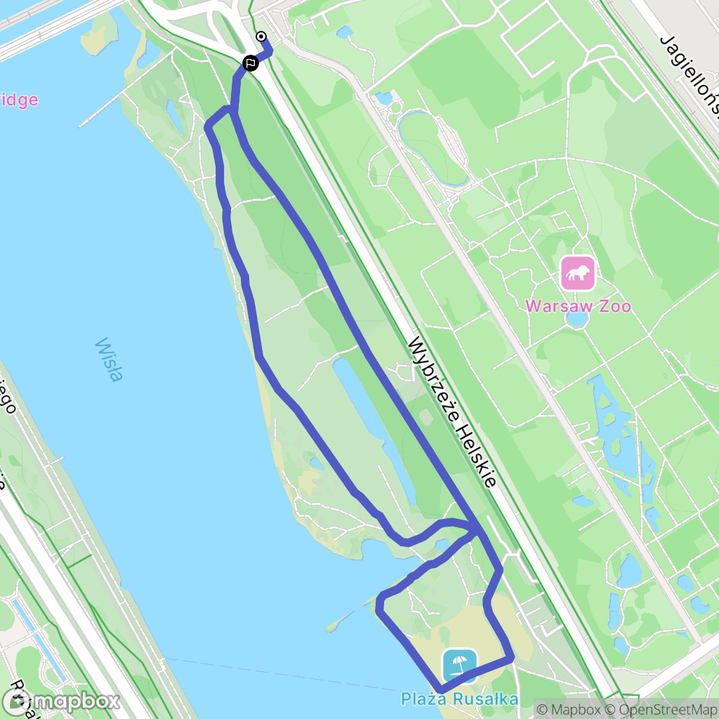 Warsaw: mapa trasy - Poland