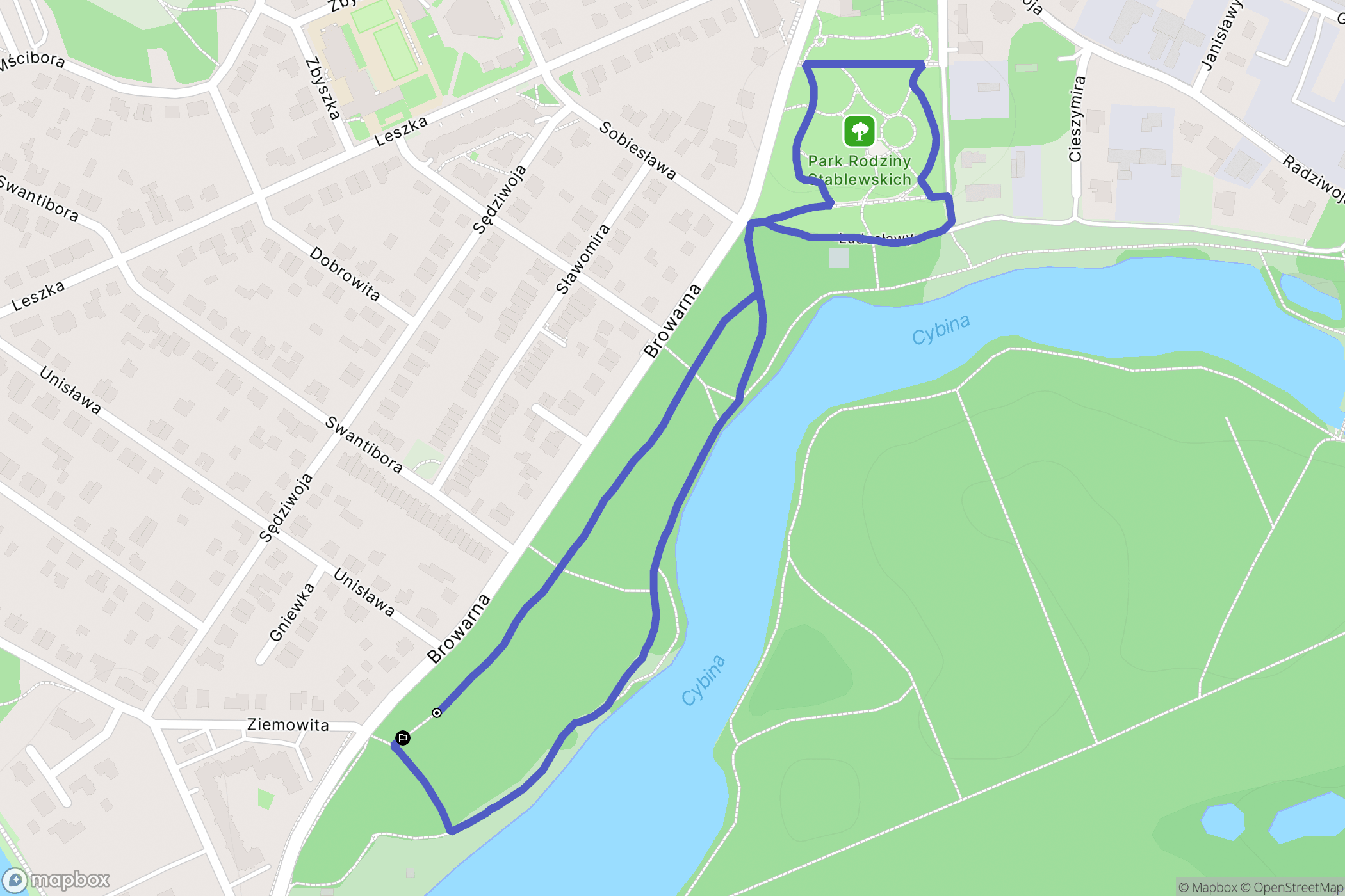 Poznań: mapa trasy - Poland