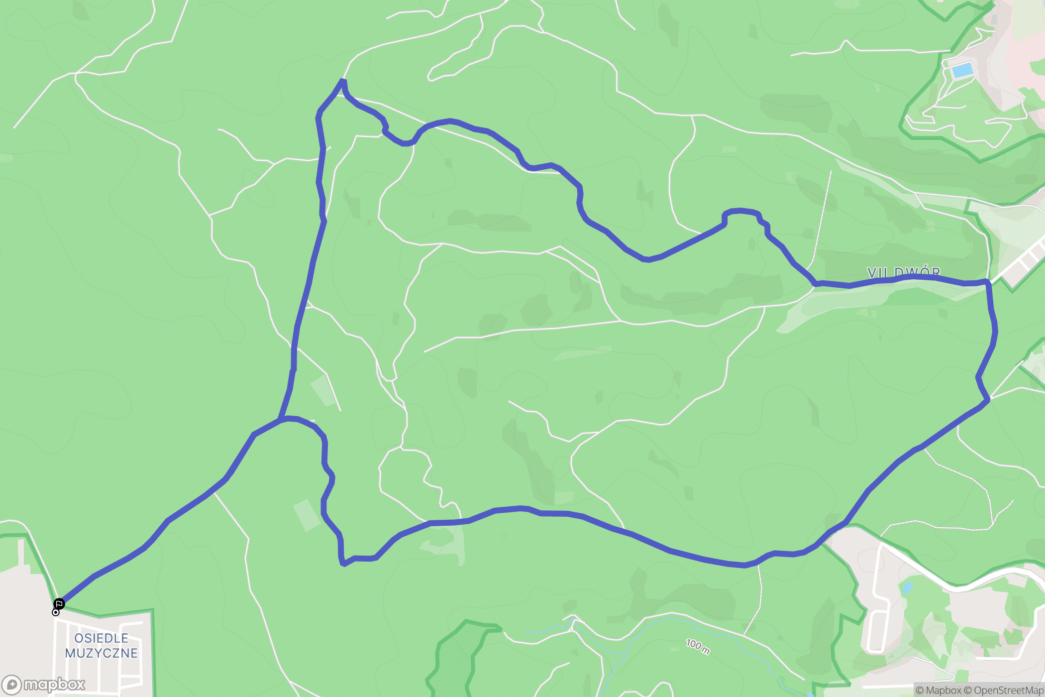 Gdańsk: mapa trasy - Poland