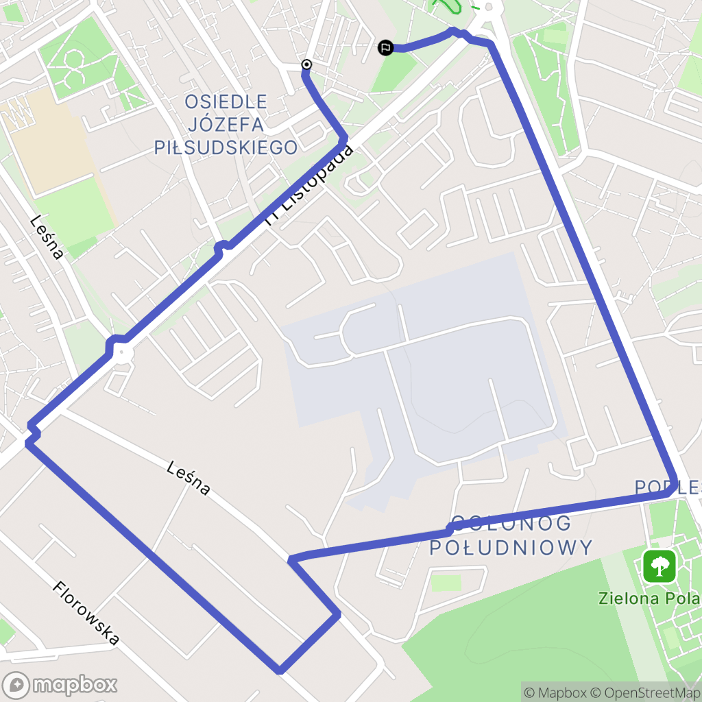 Dąbrowa Górnicza: mapa trasy - Poland