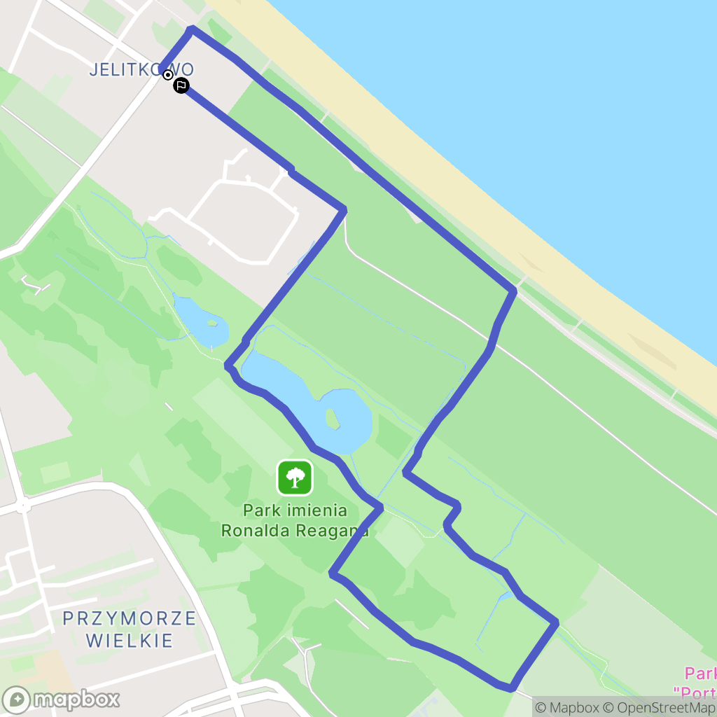 Gdańsk: mapa trasy - Poland