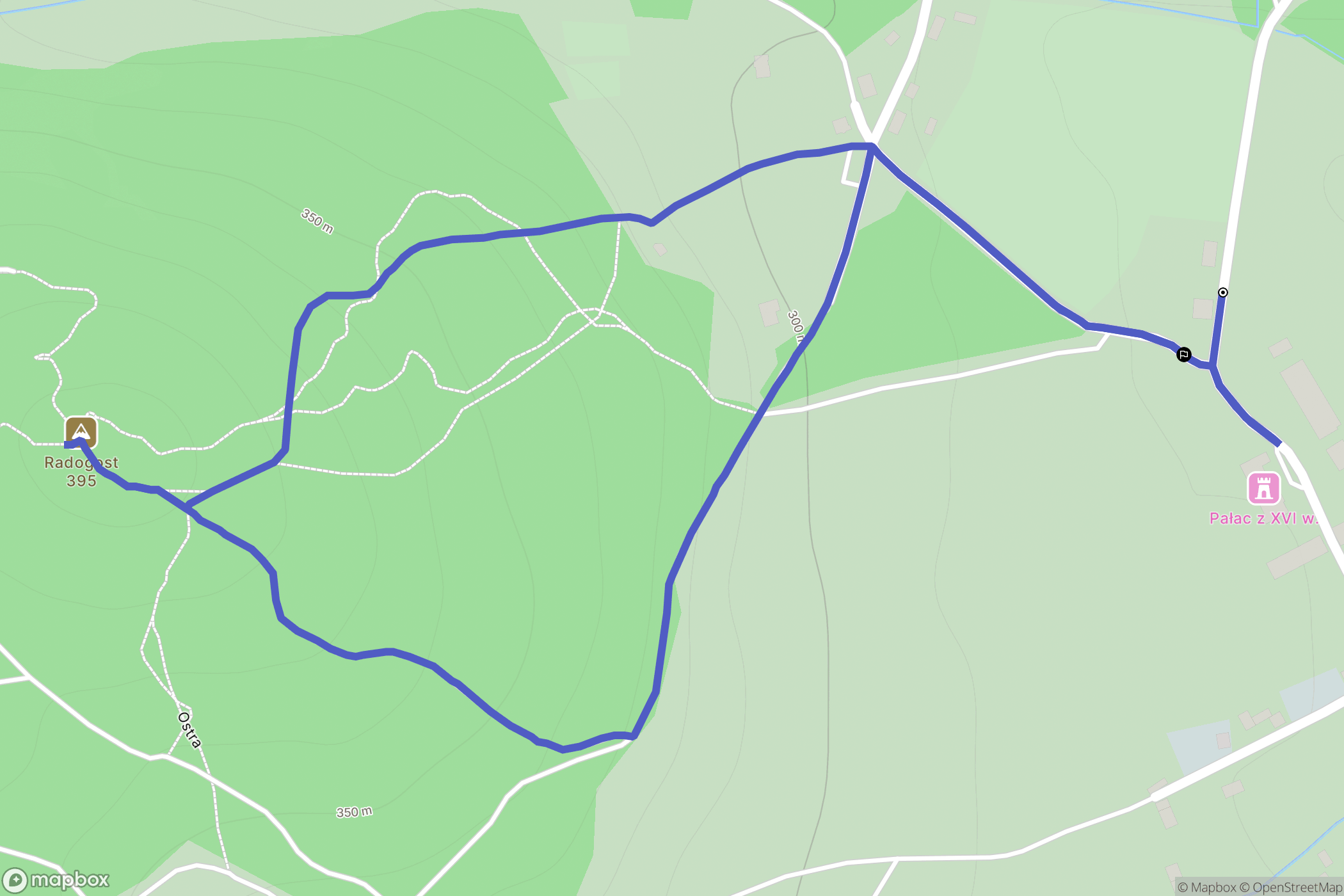 Kłonice: mapa trasy - Poland
