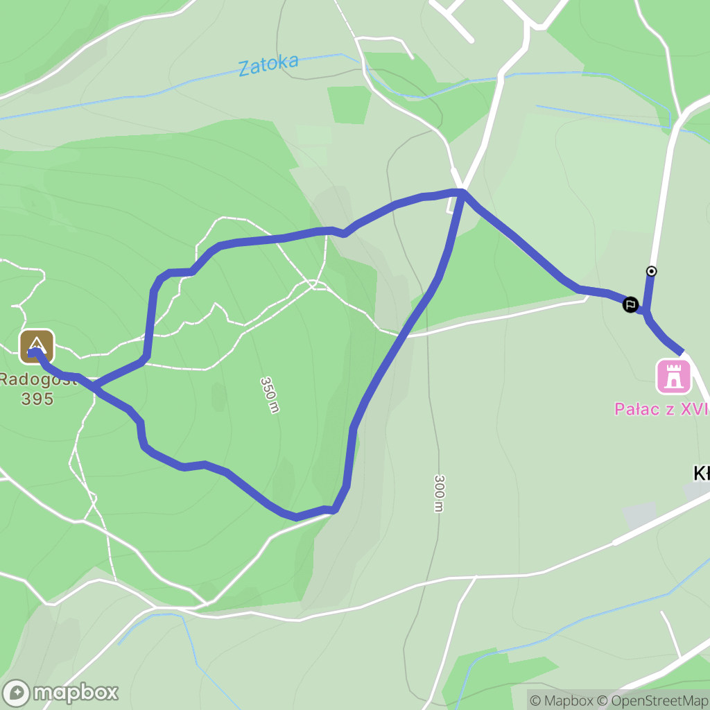 Kłonice: mapa trasy - Poland