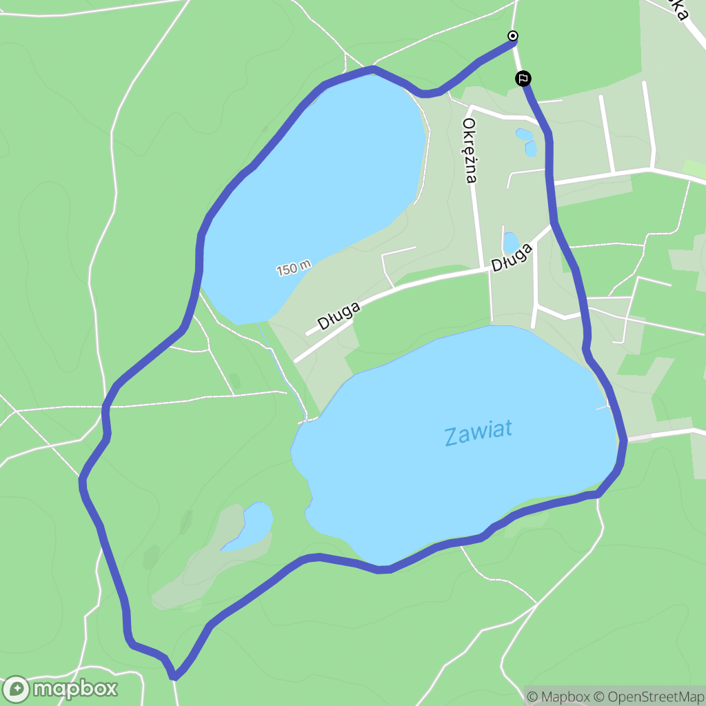 Bieszkowice: mapa trasy - Poland