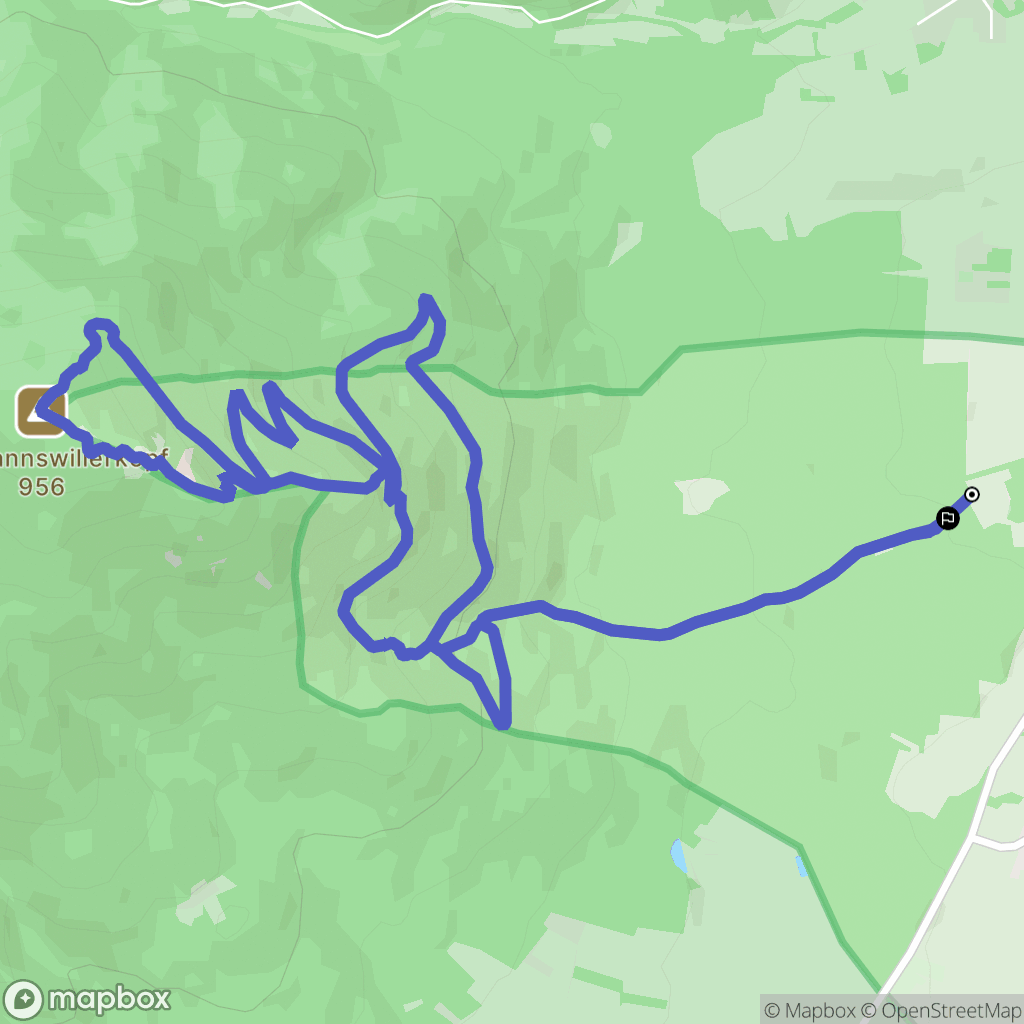 Hartmannswiller : carte du parcours de randonnée - France
