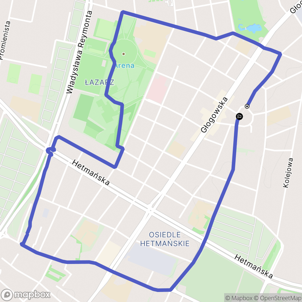 Poznań: mapa trasy - Poland