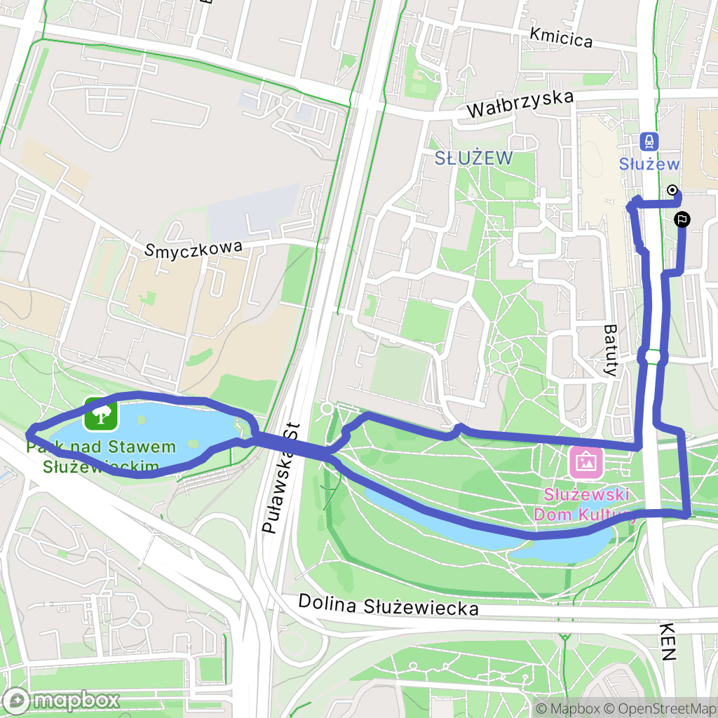 Warszawa: mapa trasy - Poland