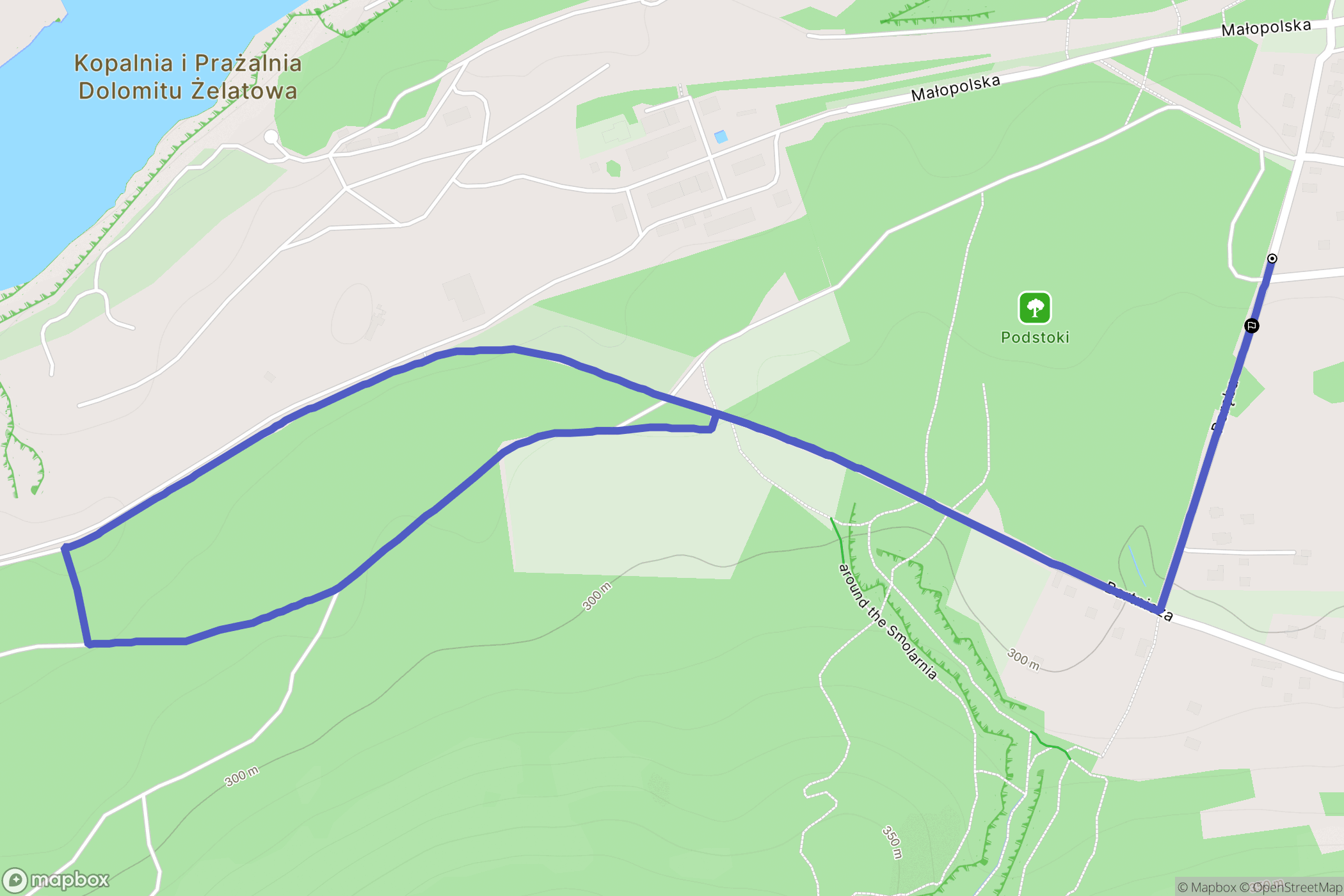 Pogorzyce: mapa trasy - Poland