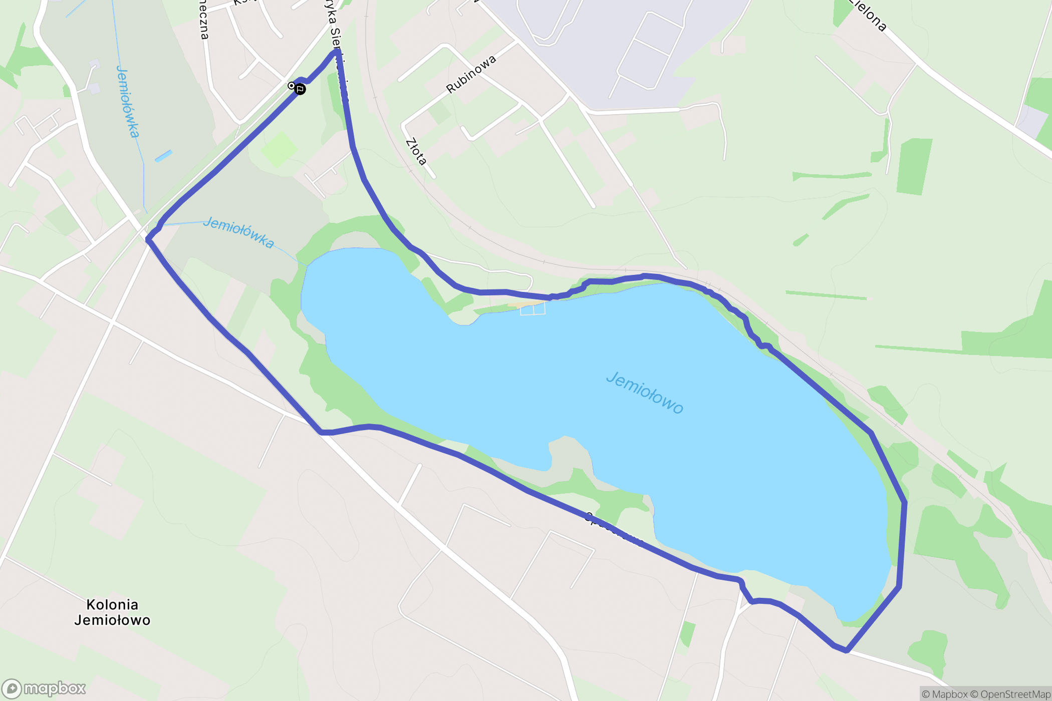 Olsztynek: mapa trasy - Poland