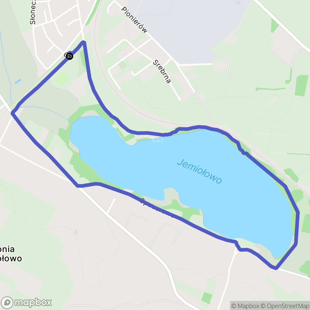 Olsztynek: mapa trasy - Poland