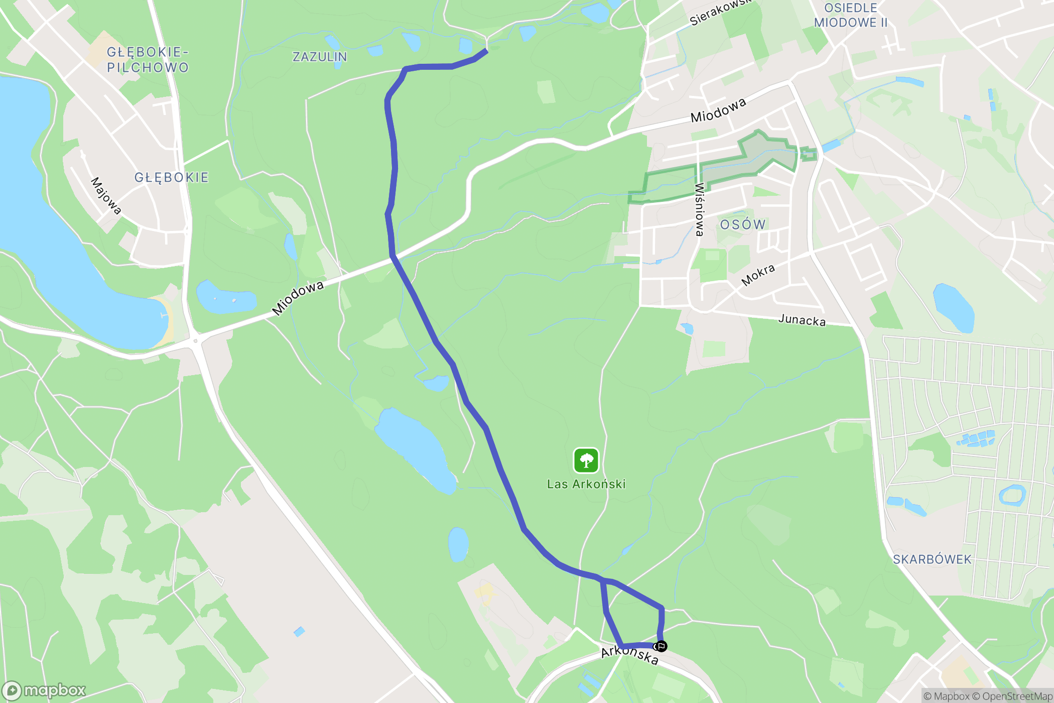 Szczecin: mapa trasy - Poland