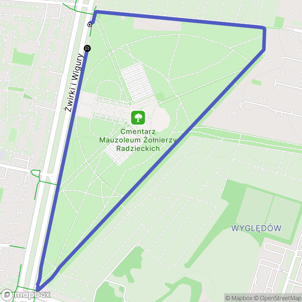 Warszawa: mapa trasy - Poland