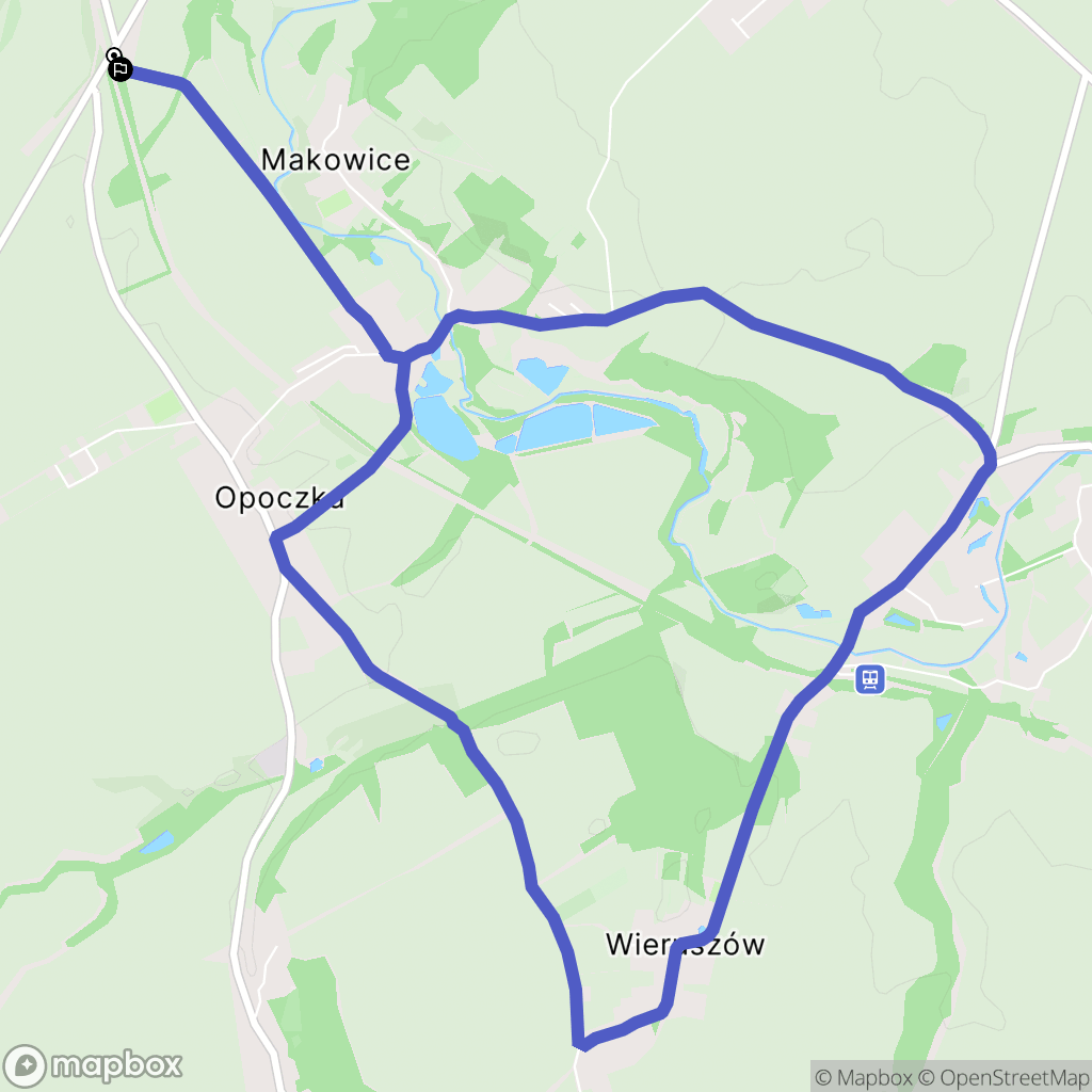 Świdnica: mapa trasy - Poland
