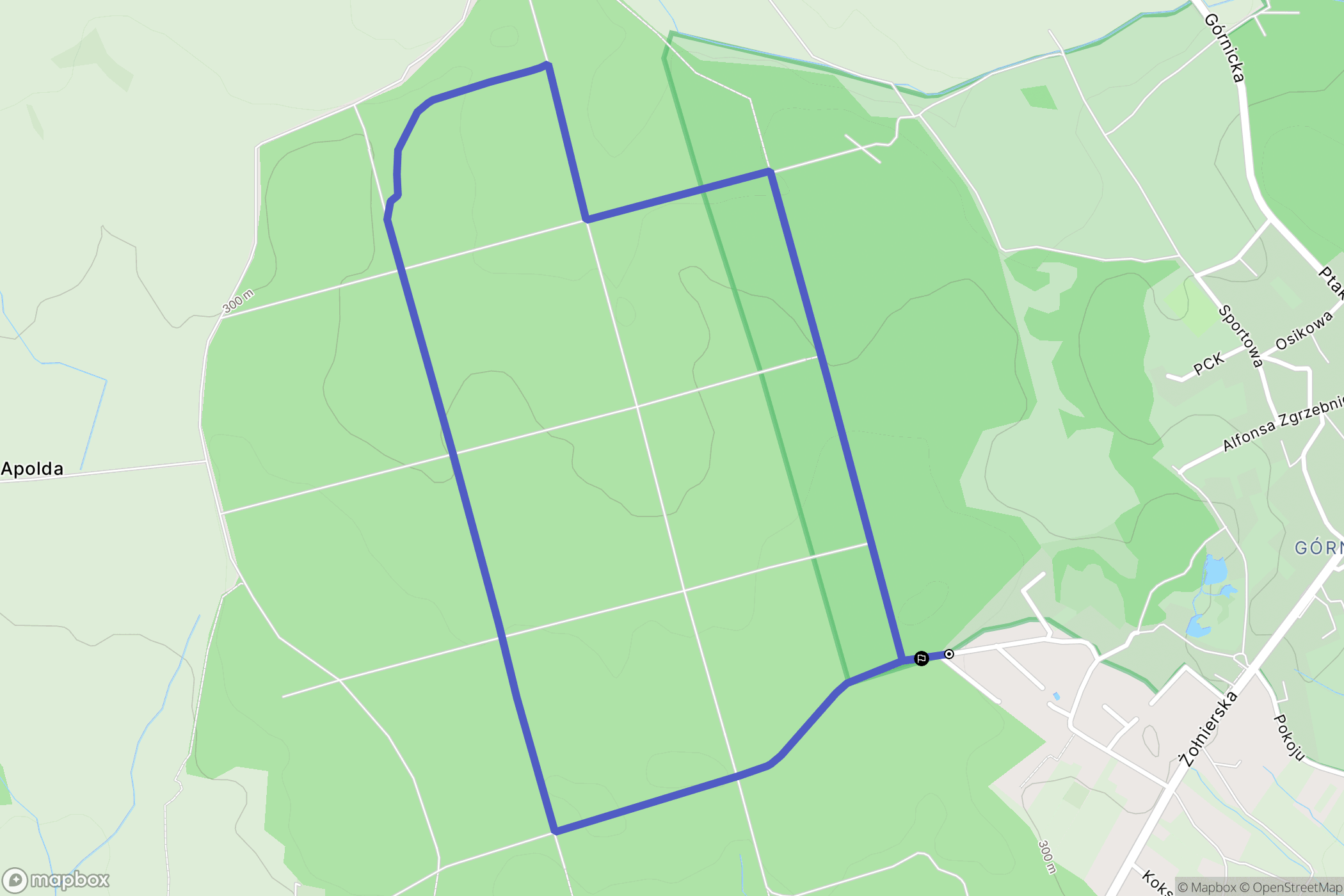 Bytom: mapa trasy - Poland