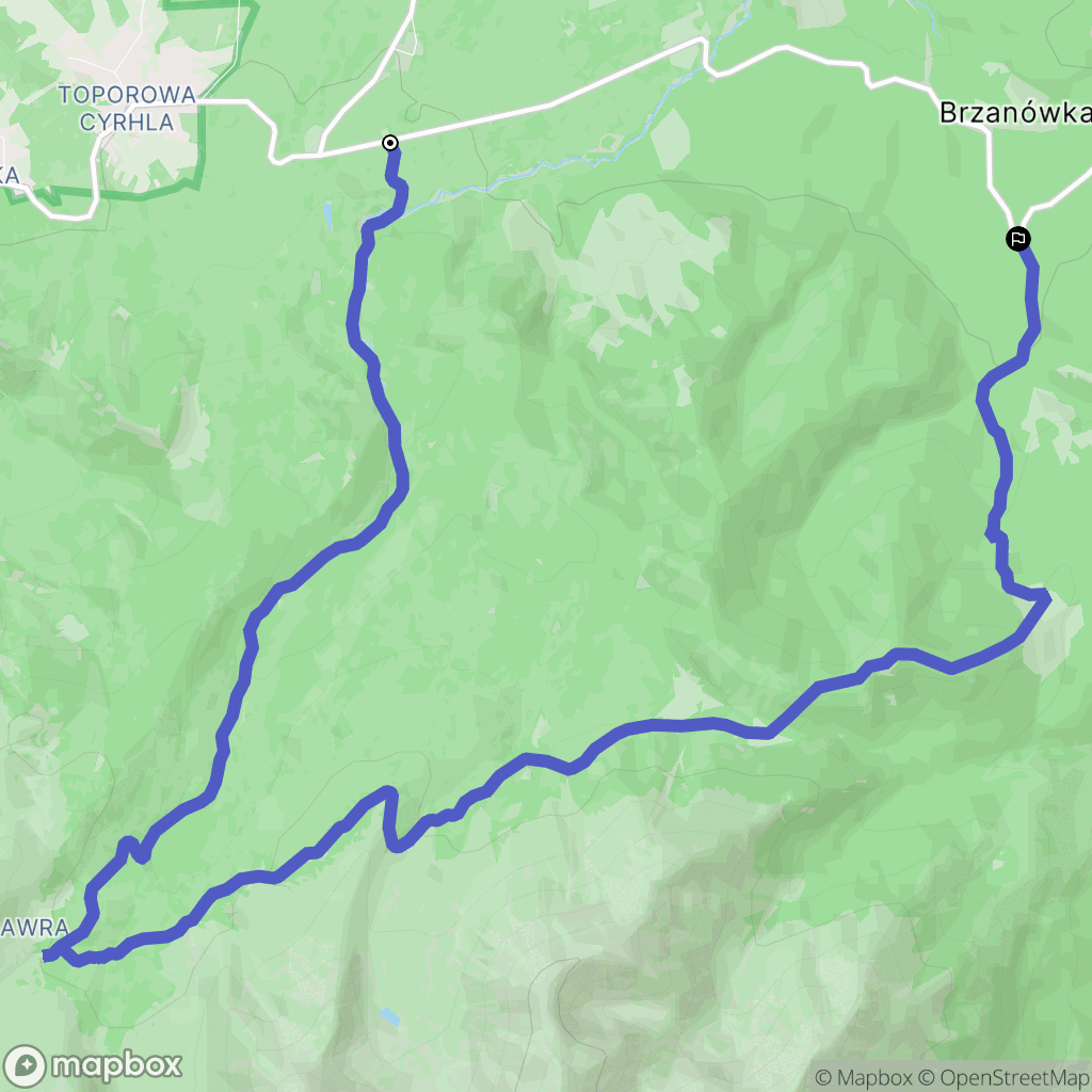 Zakopane: mapa trasy - Poland